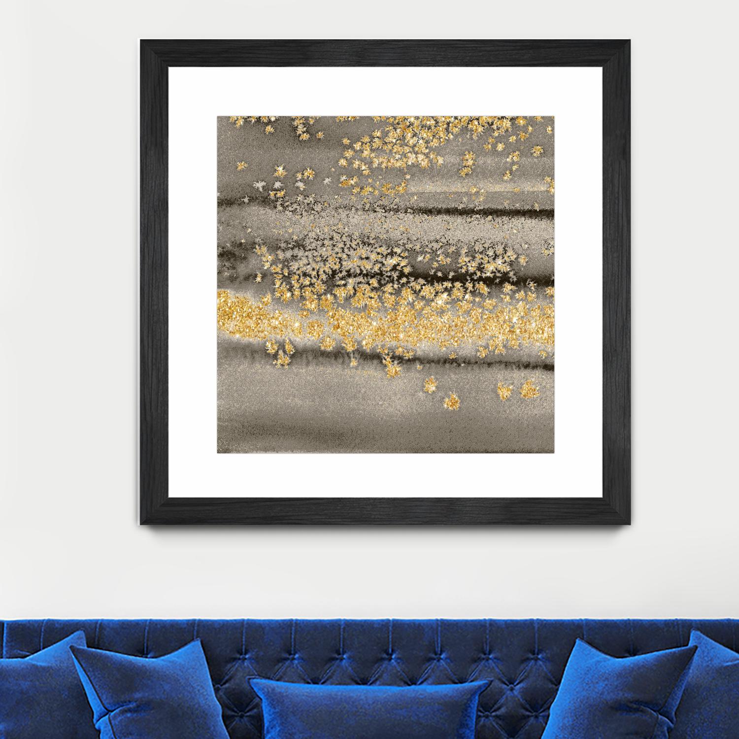 Gold Winds Square III by Lanie Loreth on GIANT ART - abstract