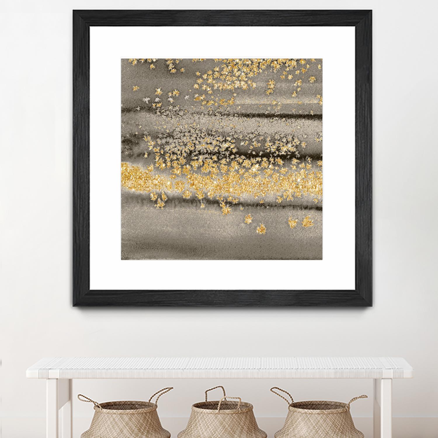 Gold Winds Square III by Lanie Loreth on GIANT ART - abstract