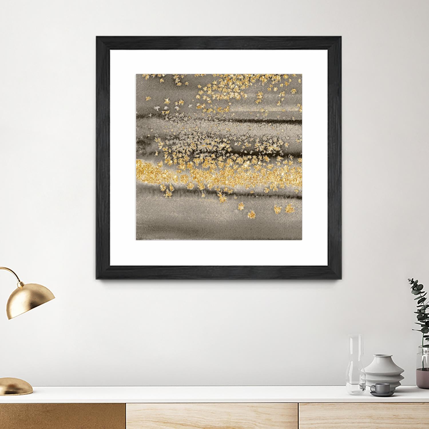 Gold Winds Square III by Lanie Loreth on GIANT ART - abstract