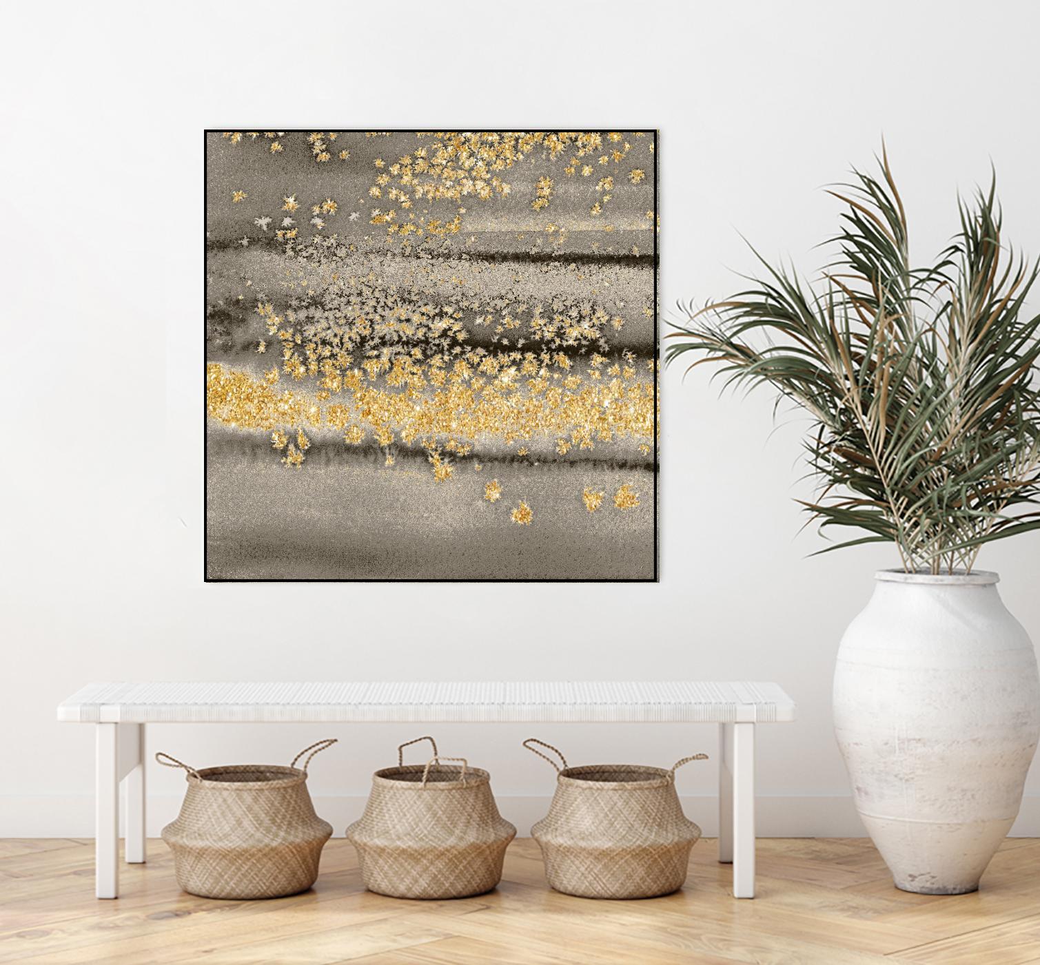 Gold Winds Square III by Lanie Loreth on GIANT ART - abstract