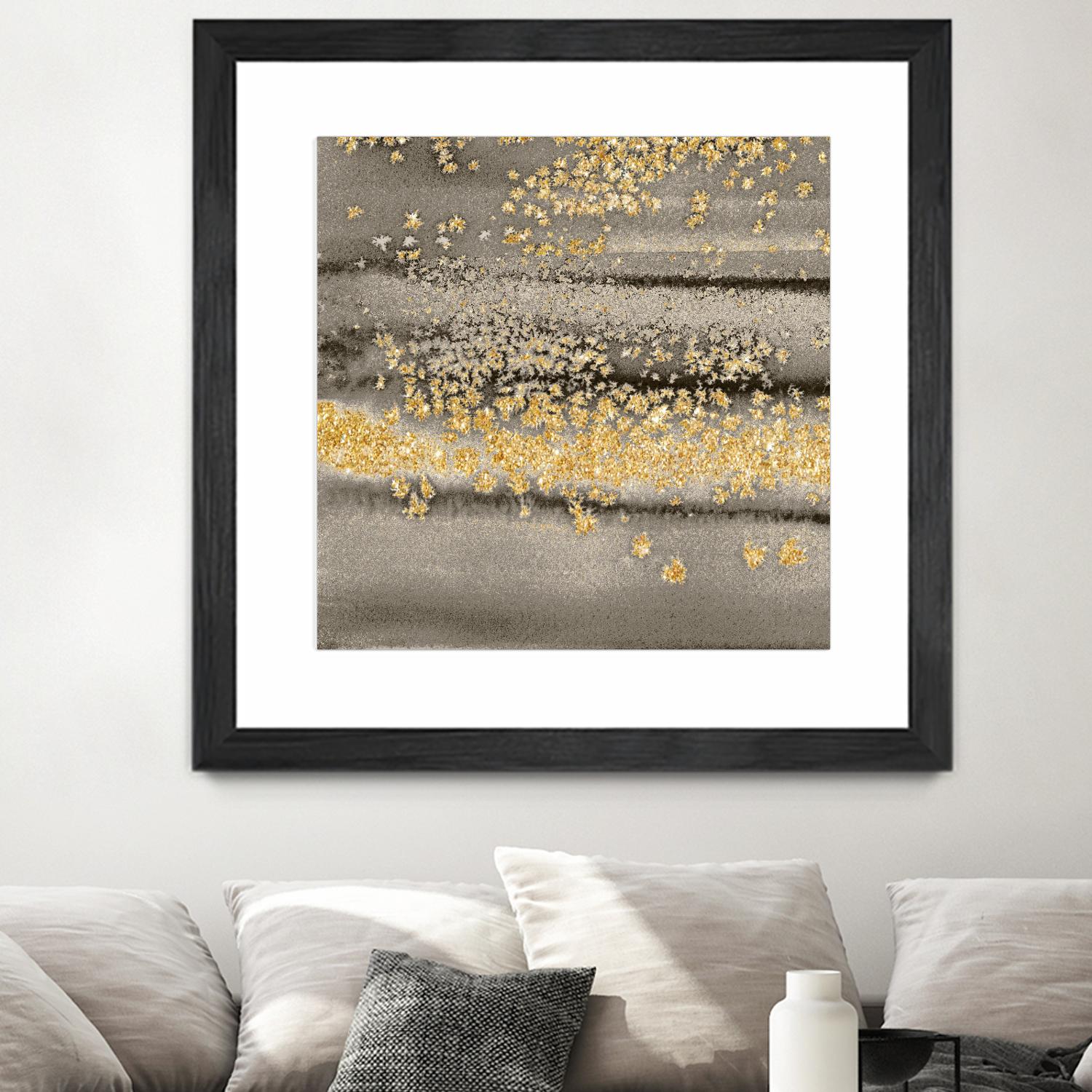 Gold Winds Square III by Lanie Loreth on GIANT ART - abstract