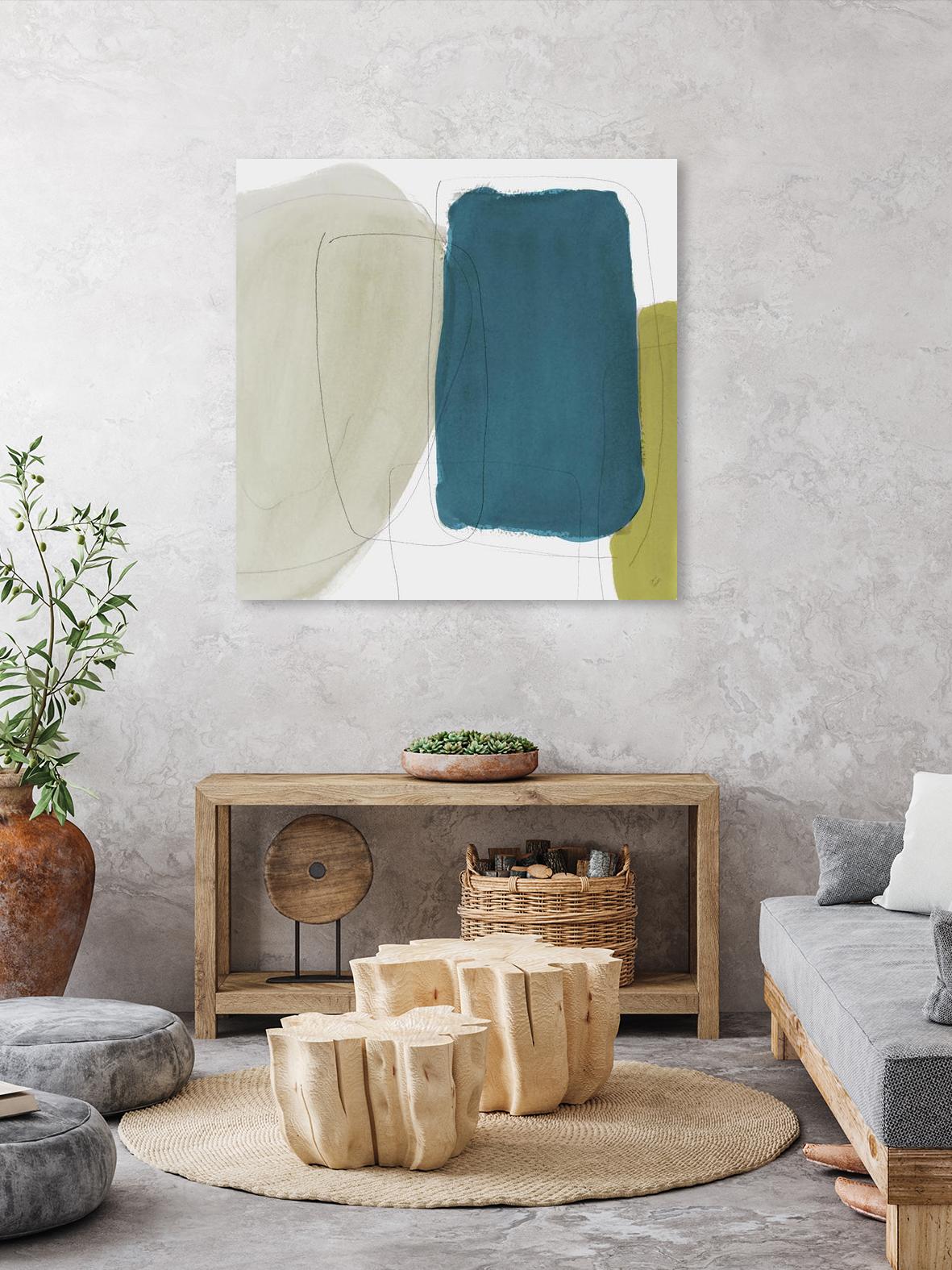 Beige And Navy Abstract by Lanie Loreth on GIANT ART - abstract
