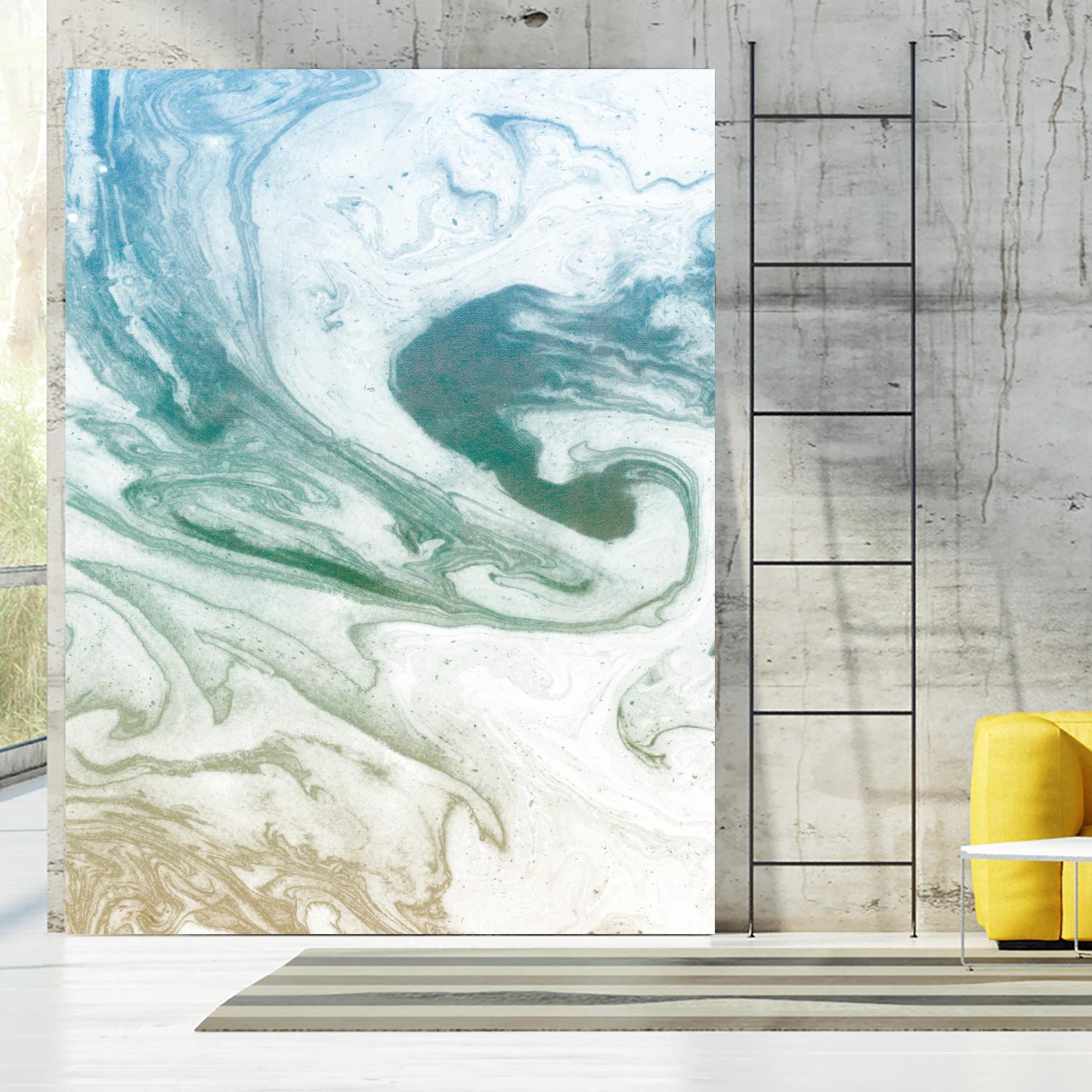 Deep Waves by Susan Bryant on GIANT ART - blue Abstract