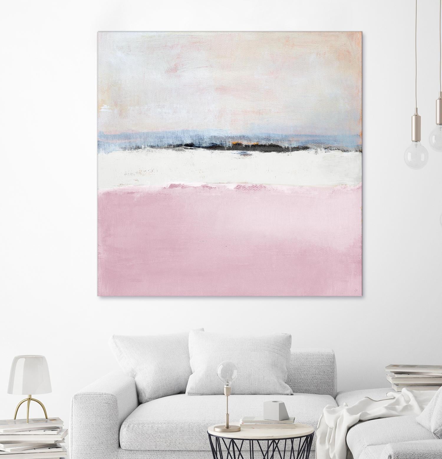 Pink Sea Abstract by Lanie Loreth on GIANT ART - pink abstract costal