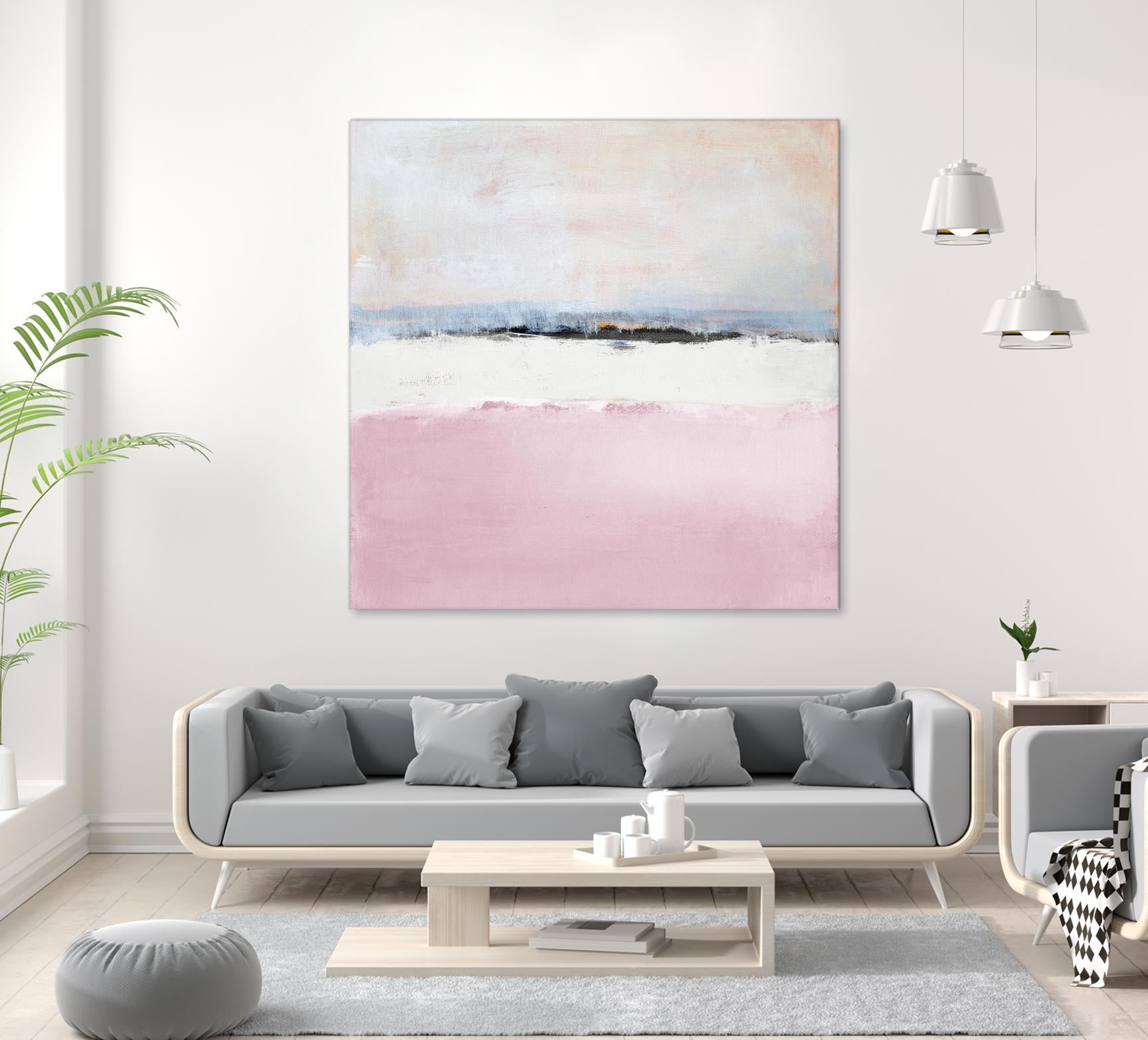 Pink Sea Abstract by Lanie Loreth on GIANT ART - pink abstract costal