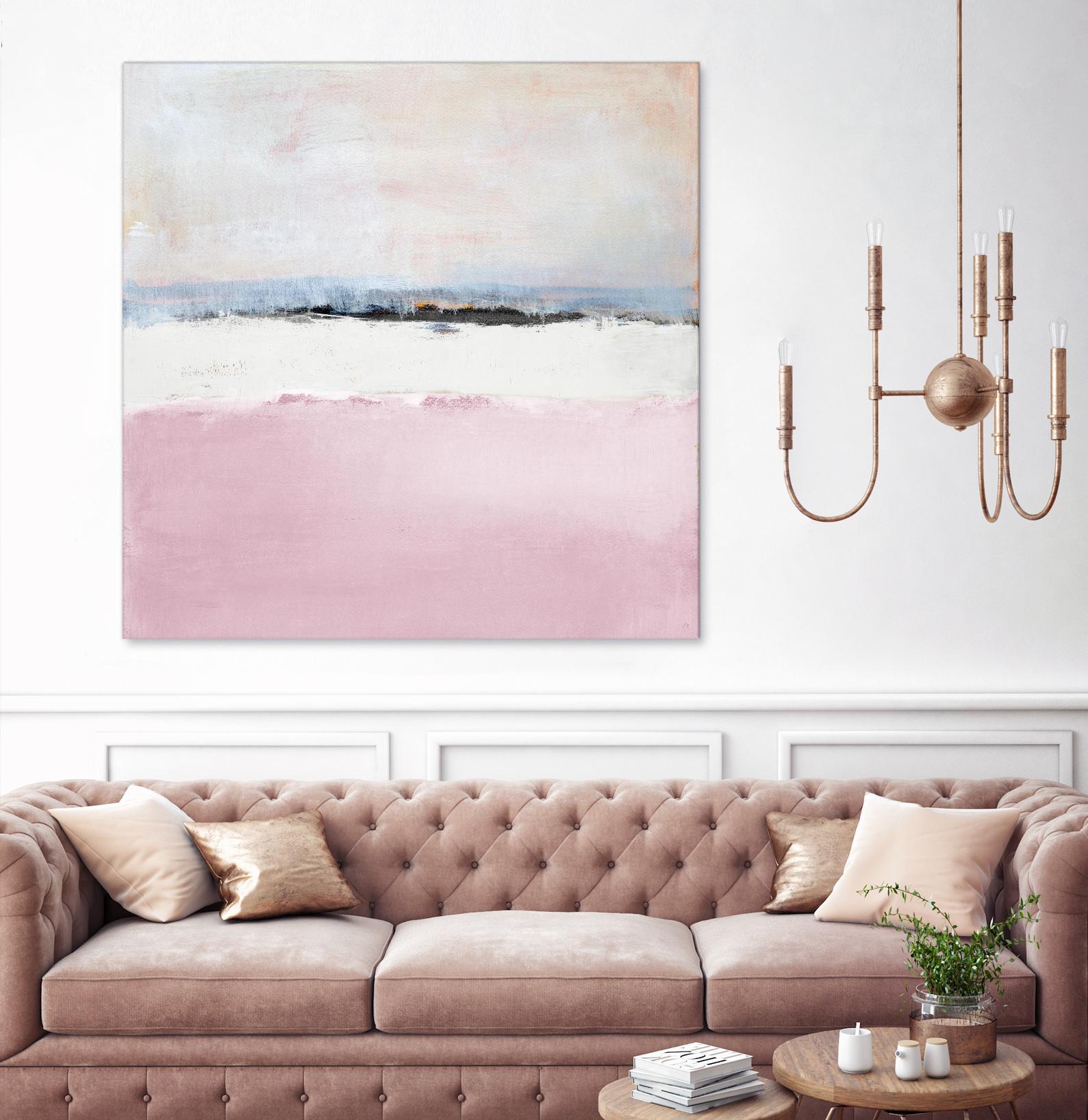 Pink Sea Abstract by Lanie Loreth on GIANT ART - pink abstract costal