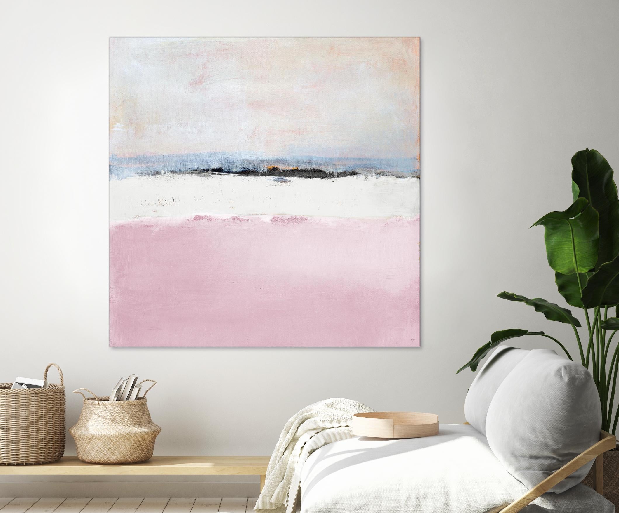 Pink Sea Abstract by Lanie Loreth on GIANT ART - pink abstract costal