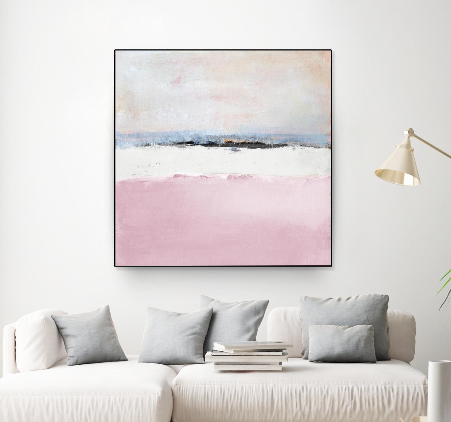 Pink Sea Abstract by Lanie Loreth on GIANT ART - pink abstract costal