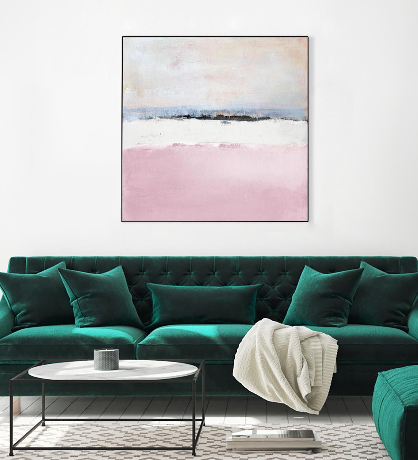 Pink Sea Abstract by Lanie Loreth on GIANT ART - pink abstract costal