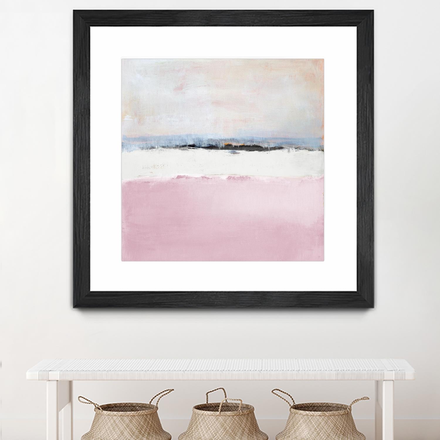 Pink Sea Abstract by Lanie Loreth on GIANT ART - pink abstract costal
