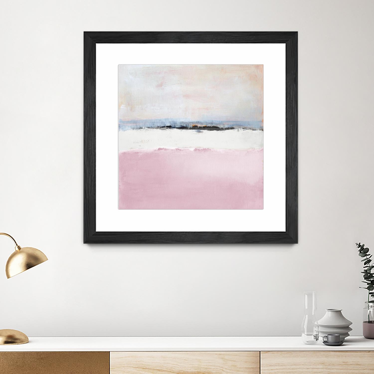 Pink Sea Abstract by Lanie Loreth on GIANT ART - pink abstract costal