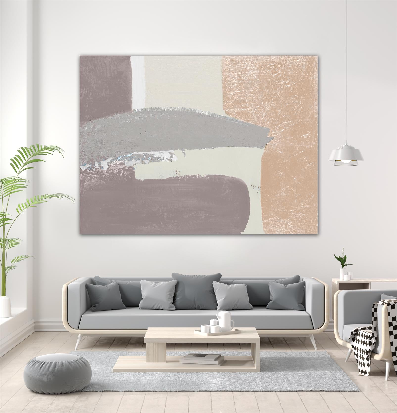 Early Morning Abstract by Patricia Pinto on GIANT ART - taupe Abstract