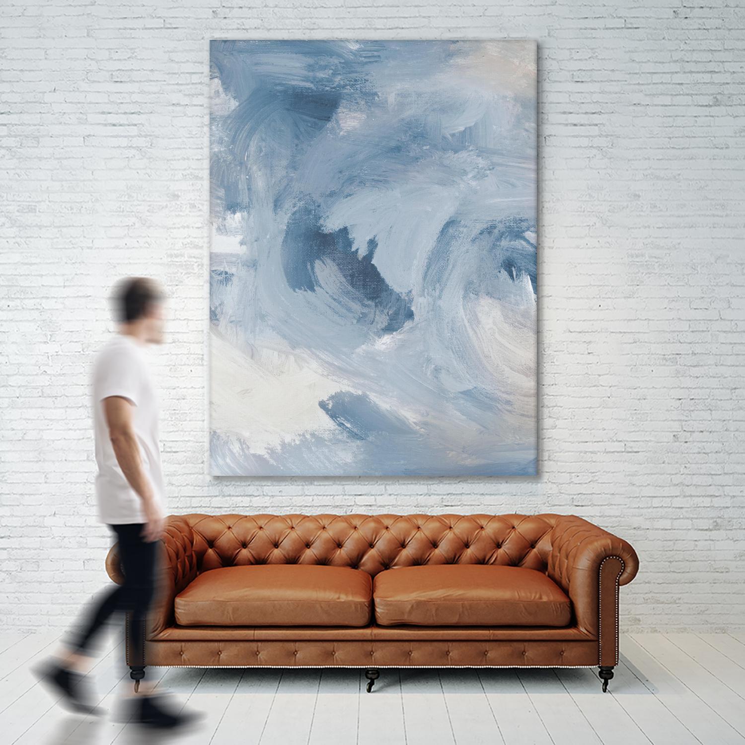Blue Cloudy Dreams I by Lanie Loreth on GIANT ART - abstract