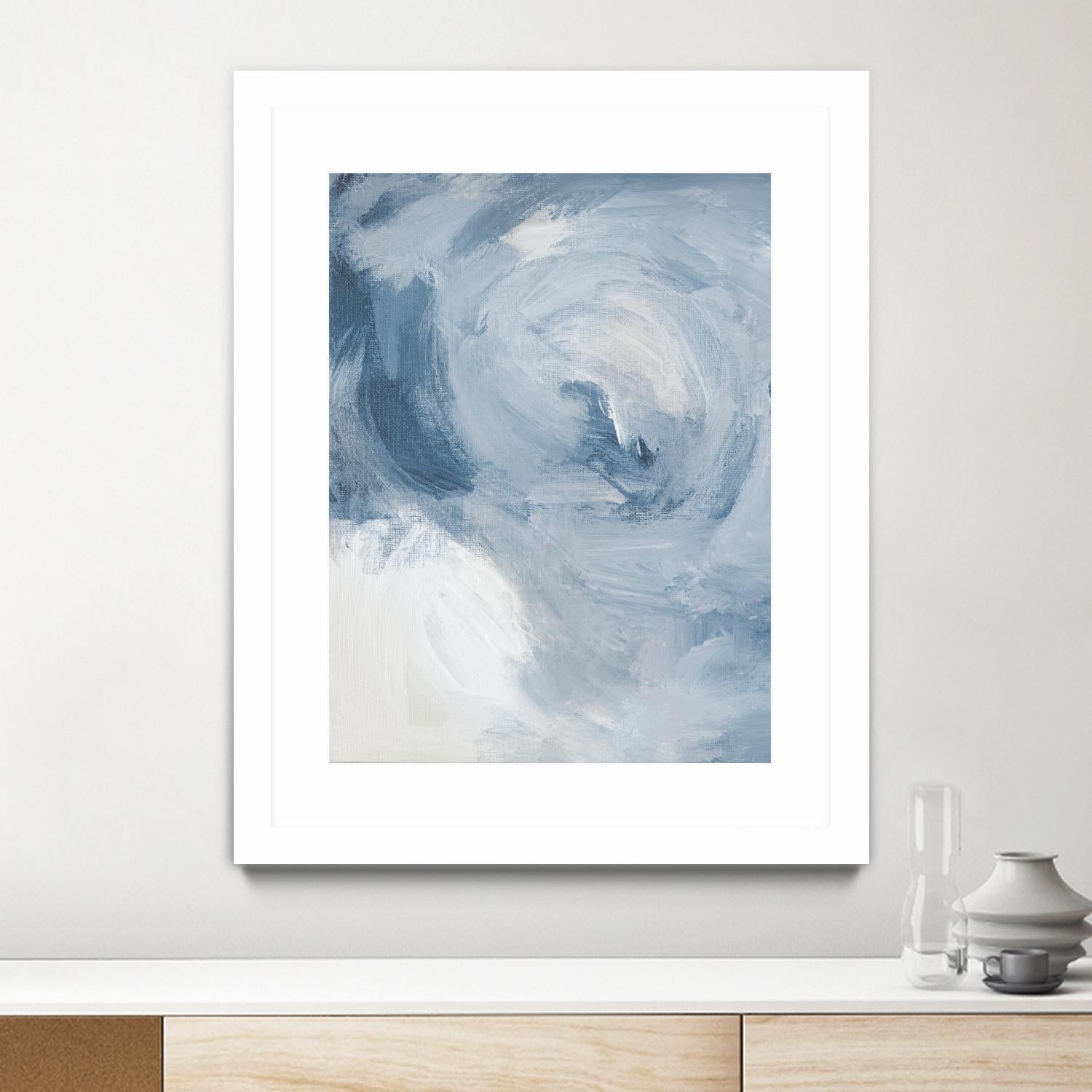 Blue Cloudy Dreams II by Lanie Loreth on GIANT ART - abstract