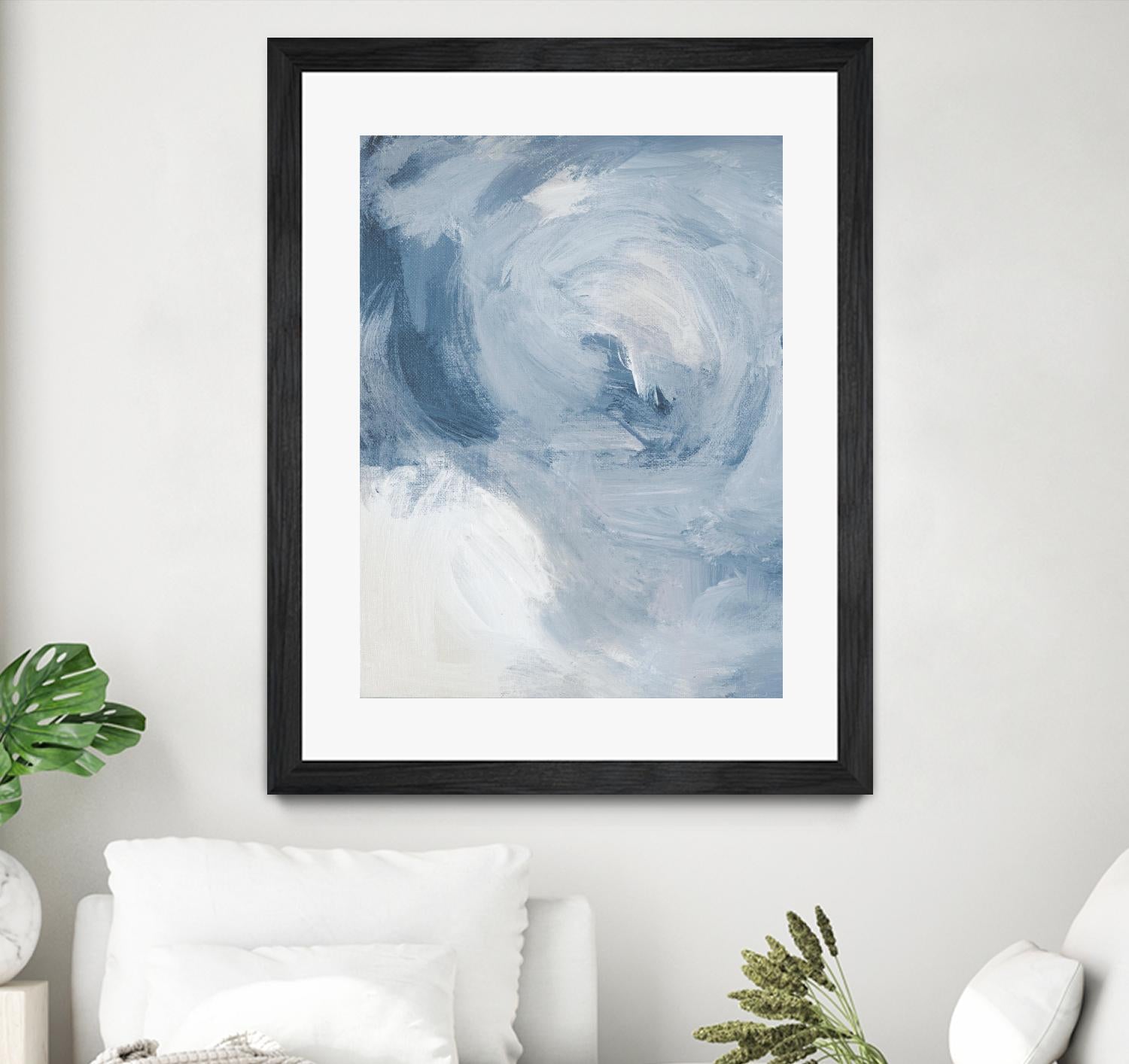Blue Cloudy Dreams II by Lanie Loreth on GIANT ART - abstract
