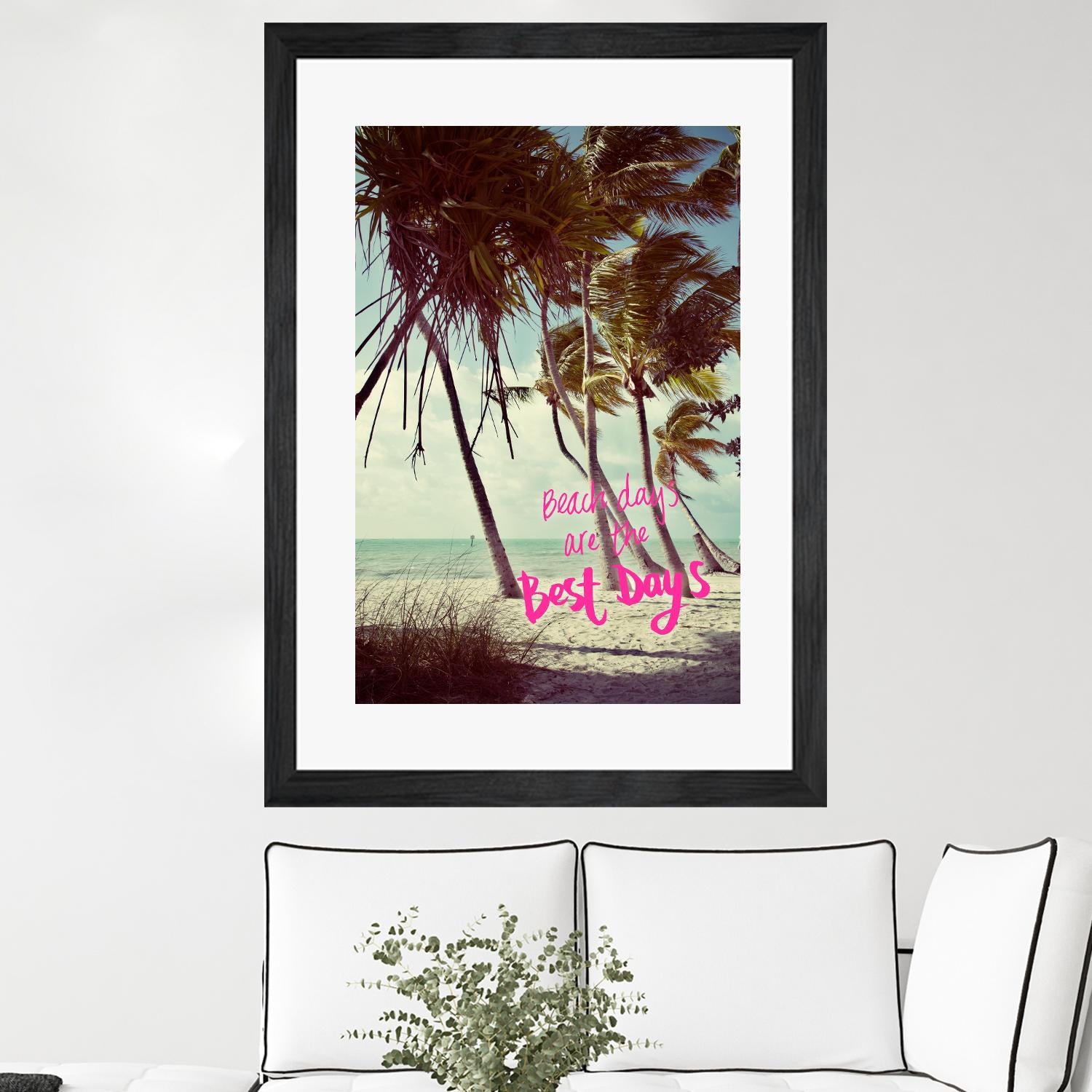 Best Beach Days by Debbie O'dell on GIANT ART - coastal typography