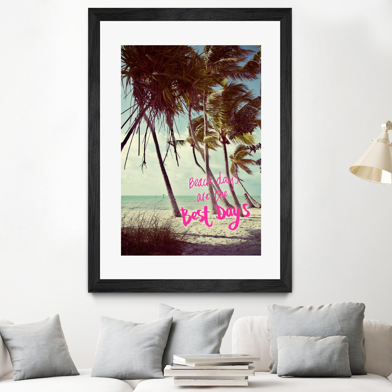 Best Beach Days by Debbie O'dell on GIANT ART - coastal typography