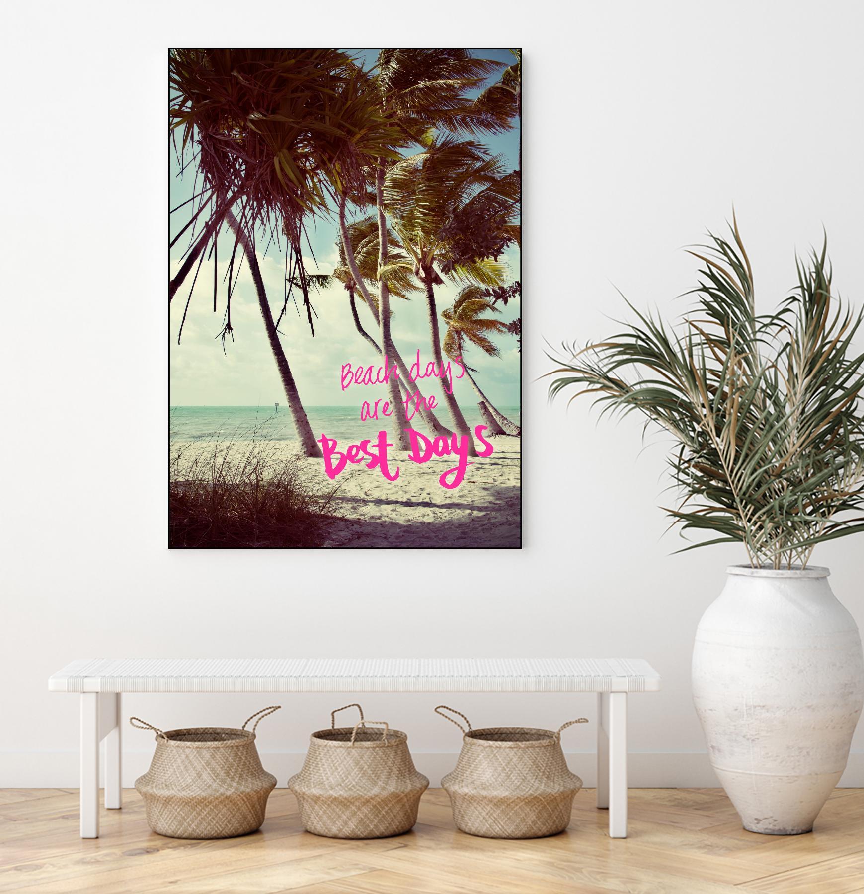 Best Beach Days by Debbie O'dell on GIANT ART - coastal typography