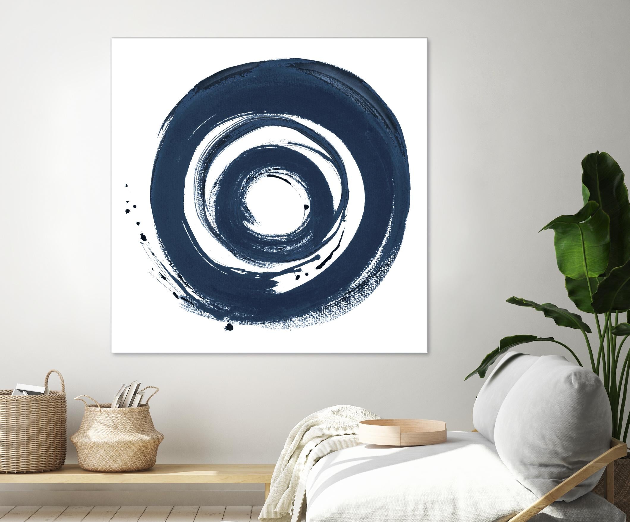 African Navy Circle Abstract by Patricia Pinto on GIANT ART - multi Abstract