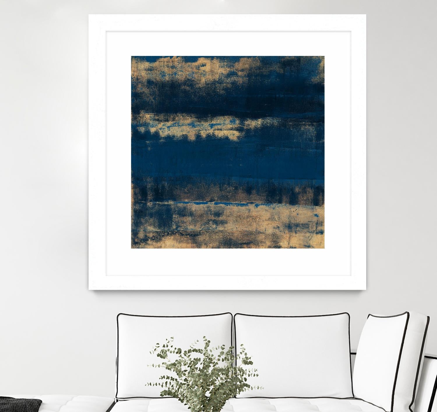 Sea Of Blue And Gold by Lanie Loreth on GIANT ART - abstract