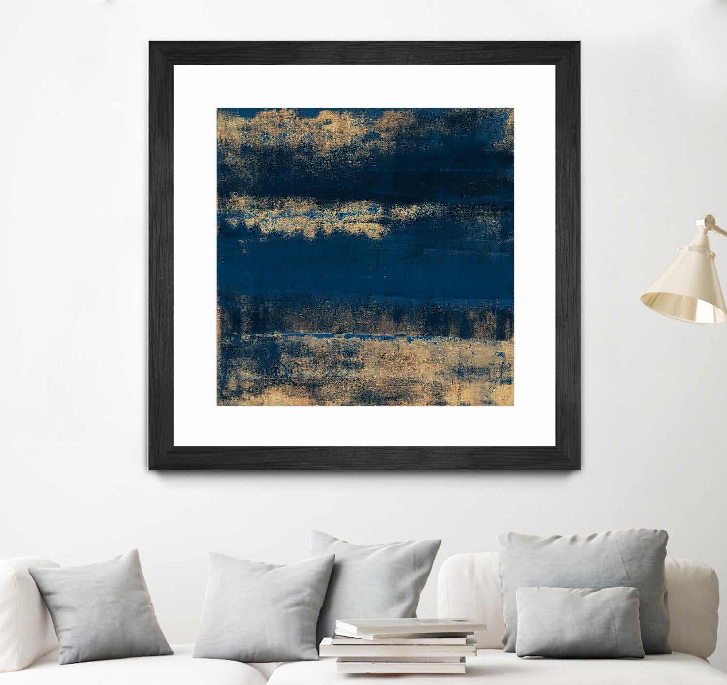 Sea Of Blue And Gold by Lanie Loreth on GIANT ART - abstract