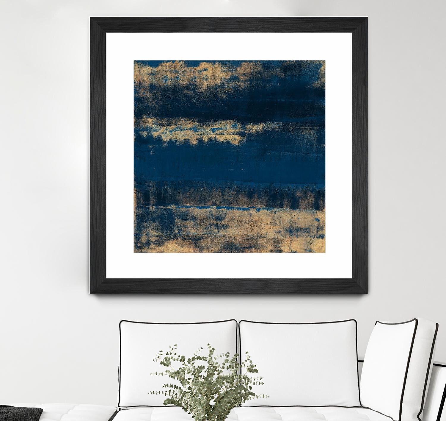 Sea Of Blue And Gold by Lanie Loreth on GIANT ART - abstract