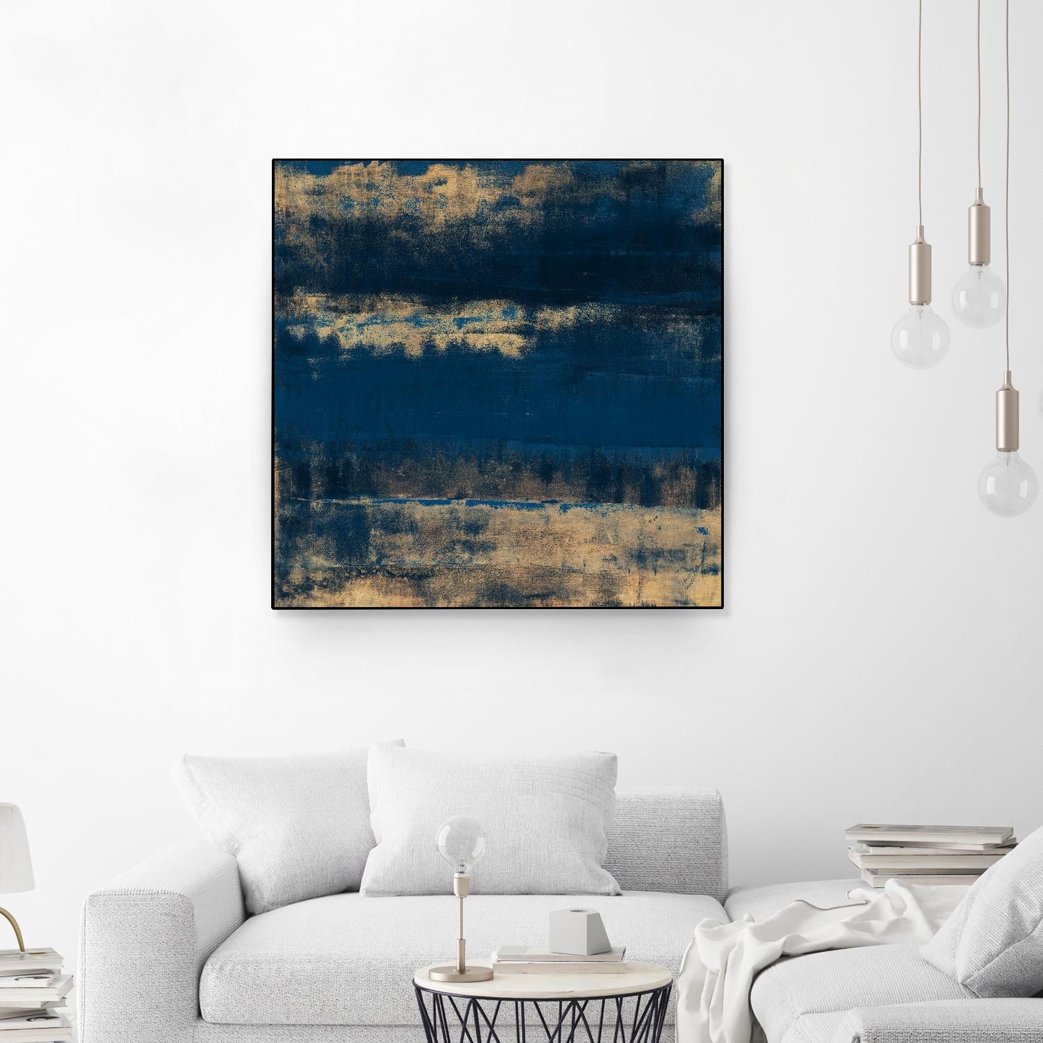 Sea Of Blue And Gold by Lanie Loreth on GIANT ART - abstract