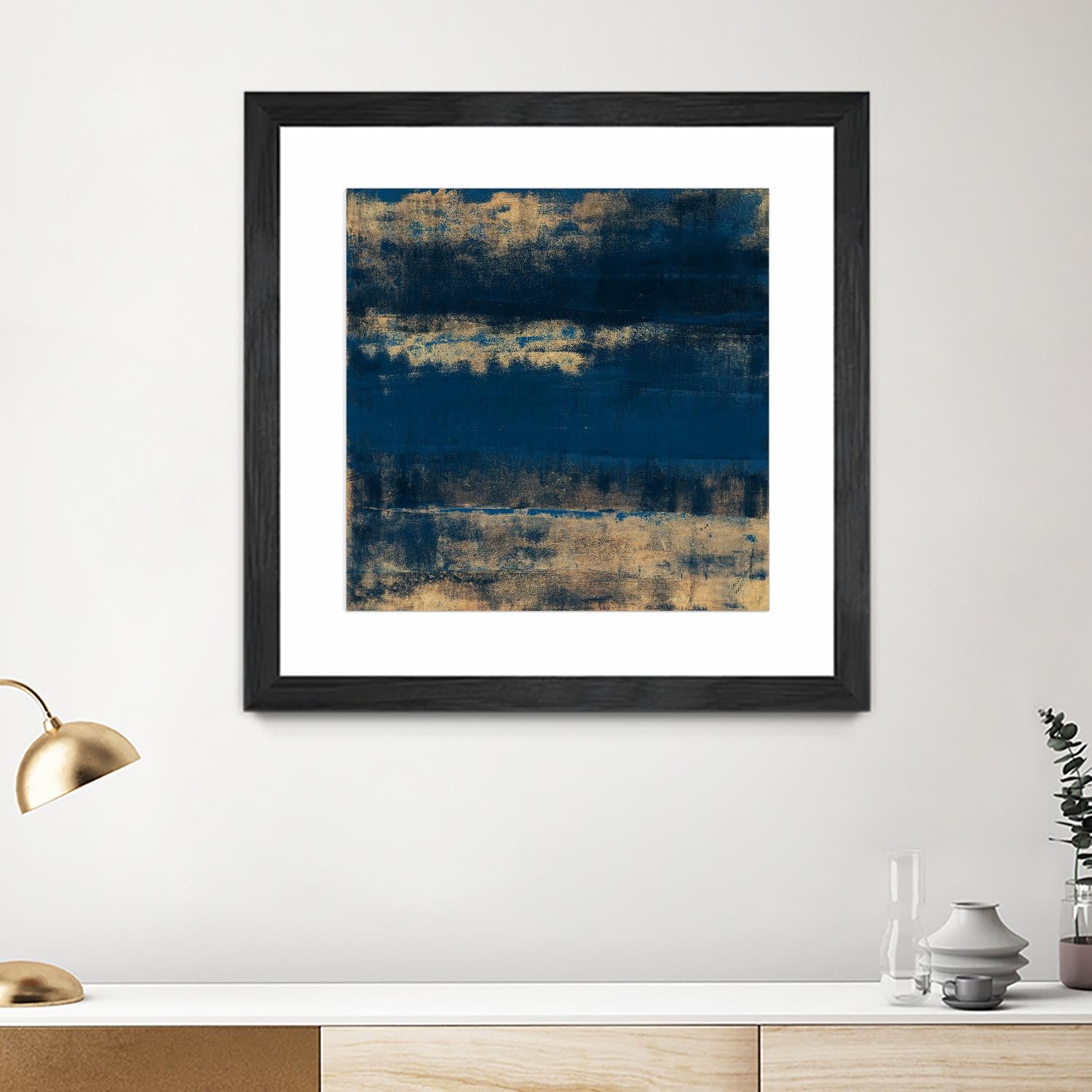 Sea Of Blue And Gold by Lanie Loreth on GIANT ART - abstract
