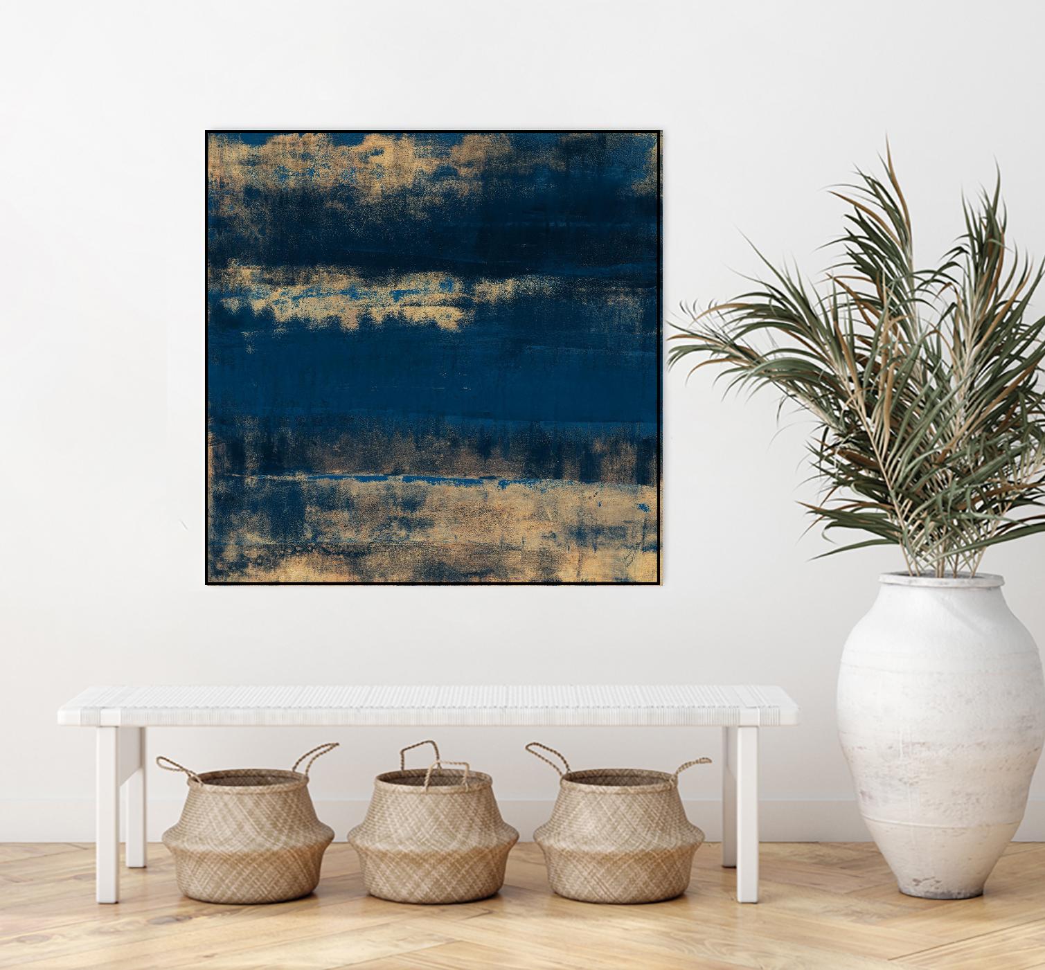 Sea Of Blue And Gold by Lanie Loreth on GIANT ART - abstract