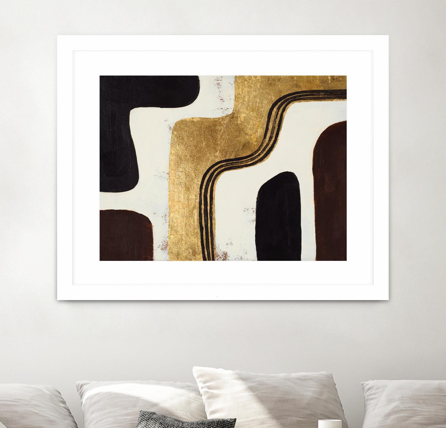 Retro Africa by Patricia Pinto on GIANT ART - gold Abstract