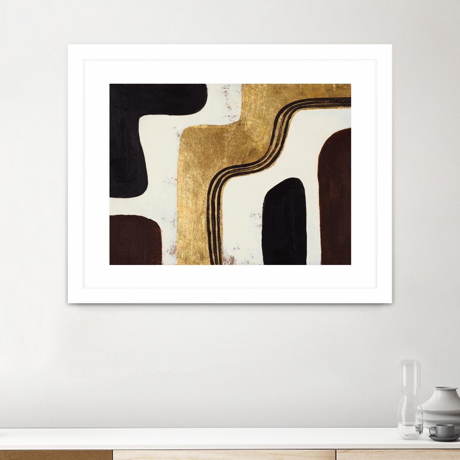 Retro Africa by Patricia Pinto on GIANT ART - gold Abstract