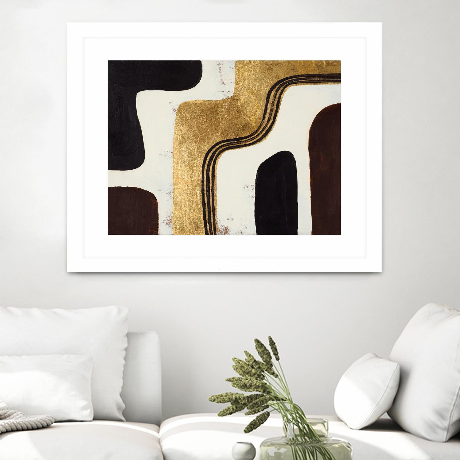 Retro Africa by Patricia Pinto on GIANT ART - gold Abstract