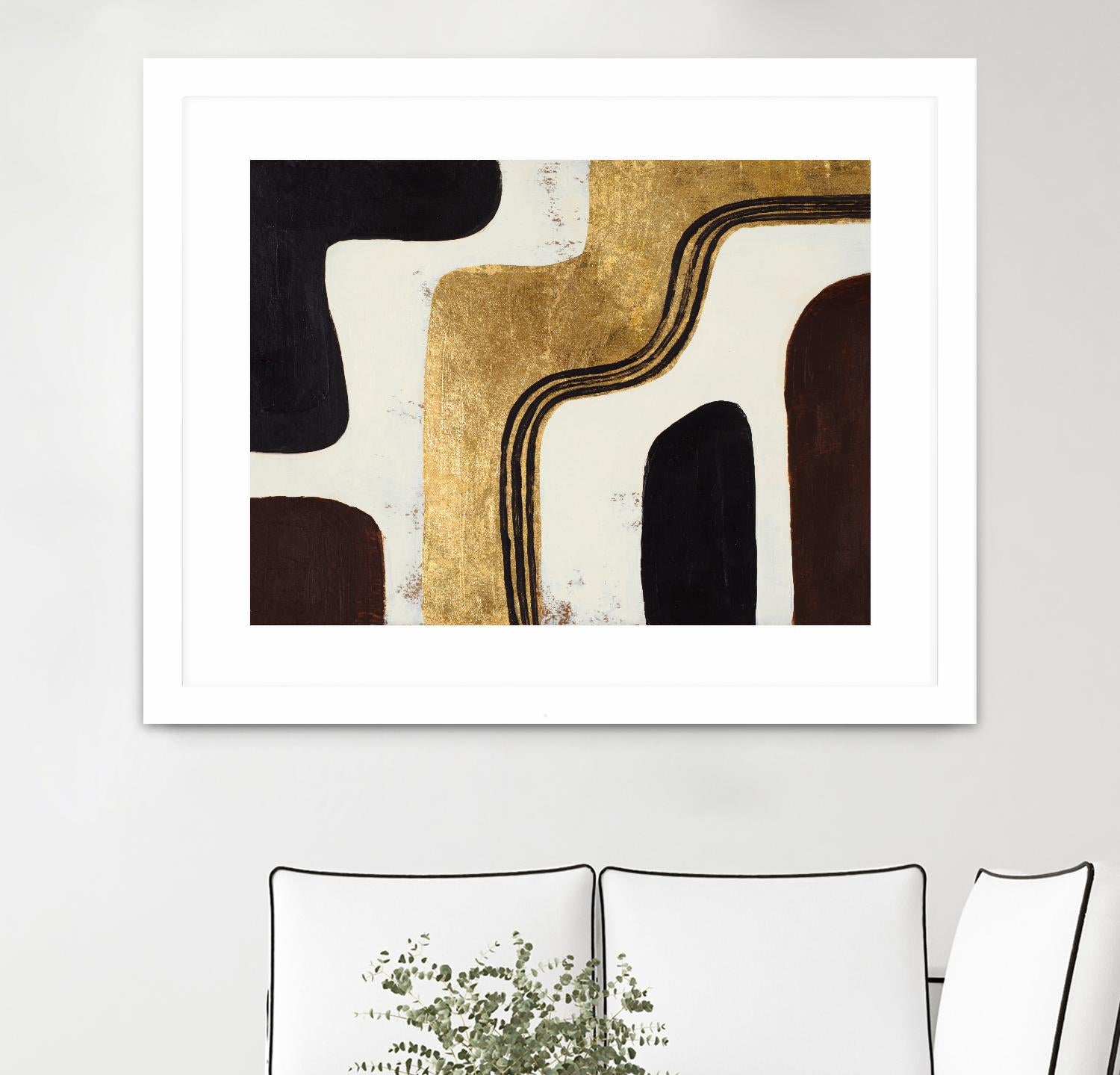 Retro Africa by Patricia Pinto on GIANT ART - gold Abstract