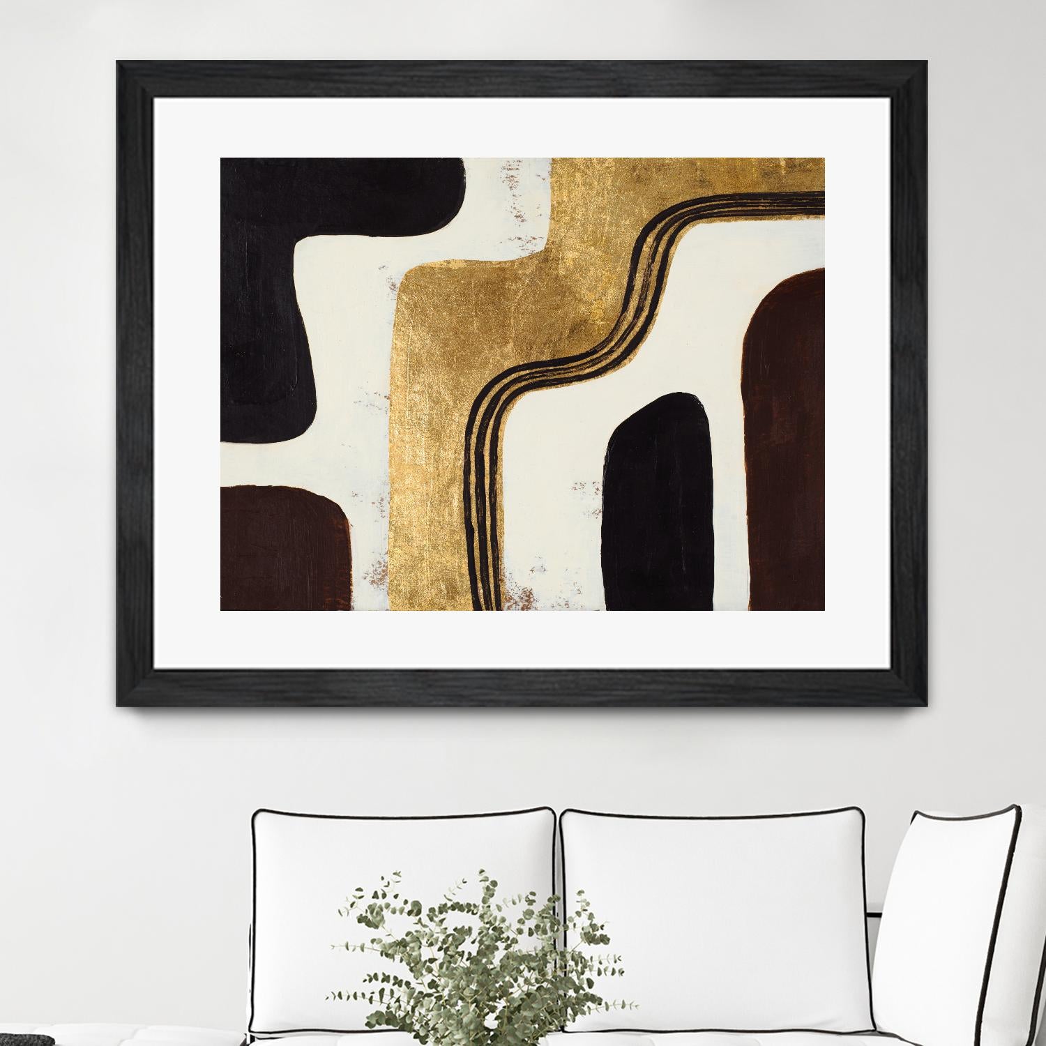 Retro Africa by Patricia Pinto on GIANT ART - gold Abstract