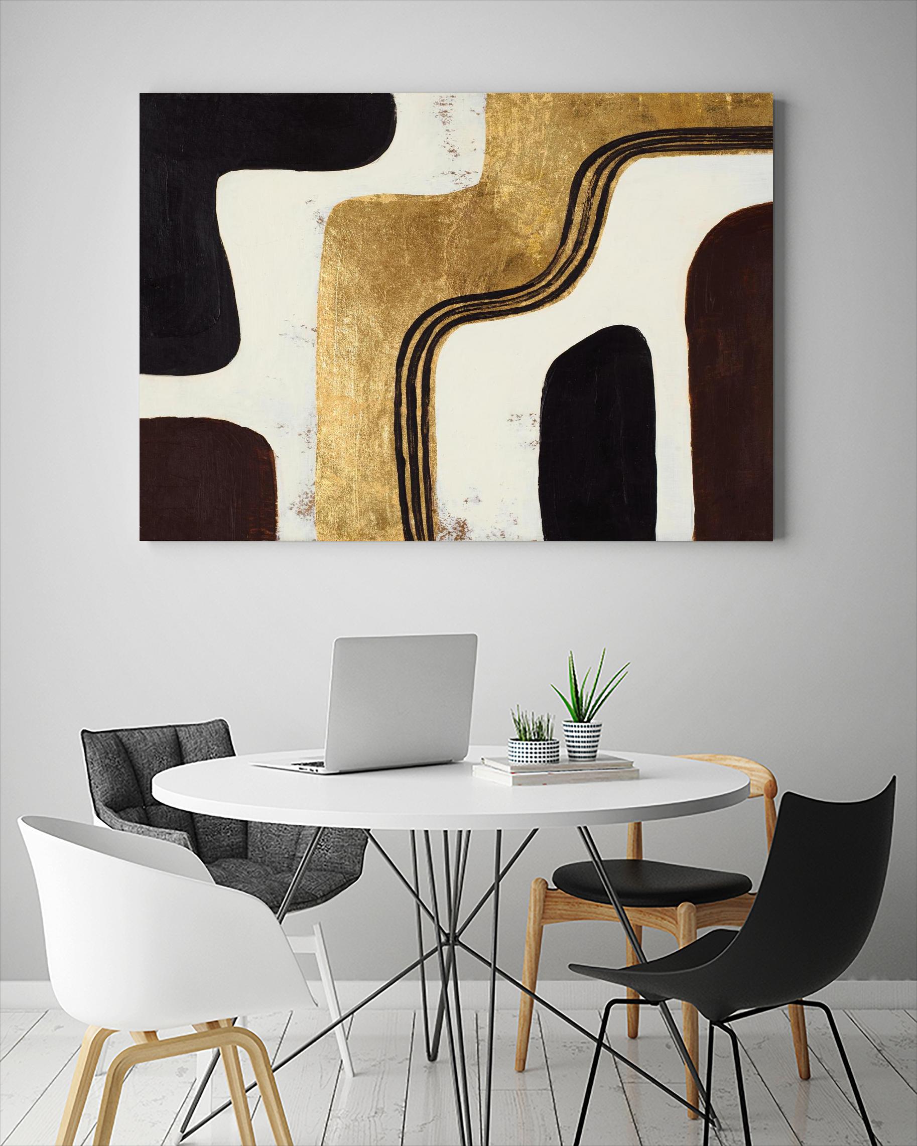 Retro Africa by Patricia Pinto on GIANT ART - gold Abstract