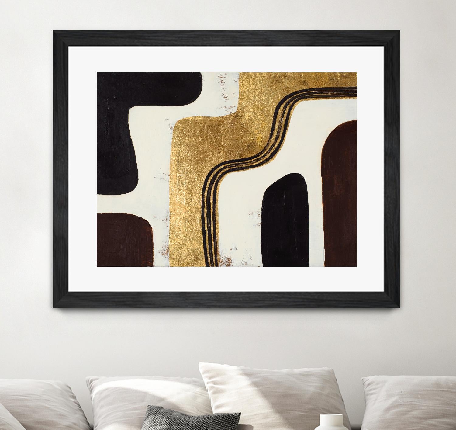 Retro Africa by Patricia Pinto on GIANT ART - gold Abstract