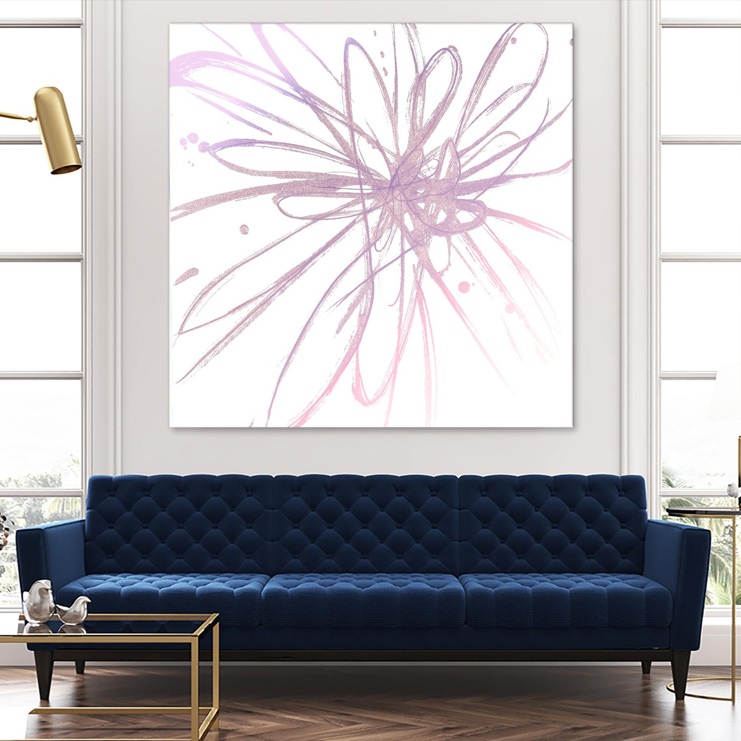 Pink Burst I by L. Hewitt on GIANT ART - multi abstract