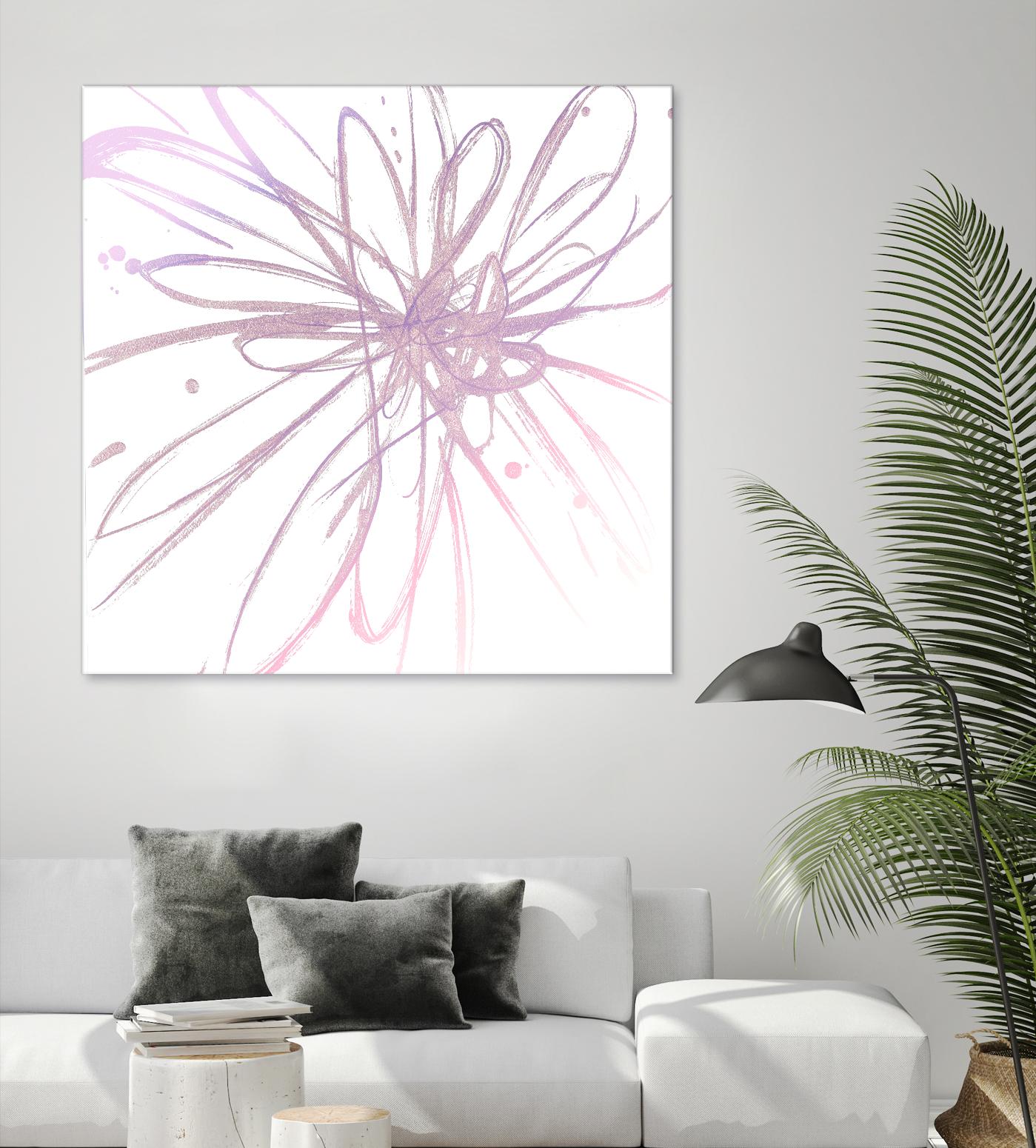 Pink Burst I by L. Hewitt on GIANT ART - multi abstract