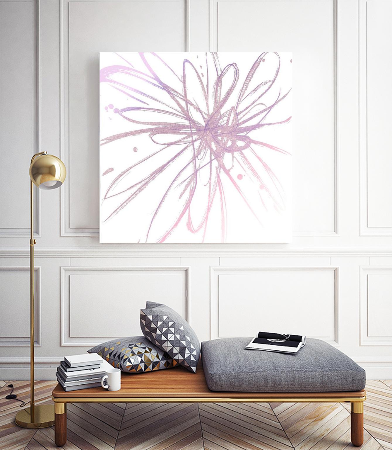 Pink Burst I by L. Hewitt on GIANT ART - multi abstract