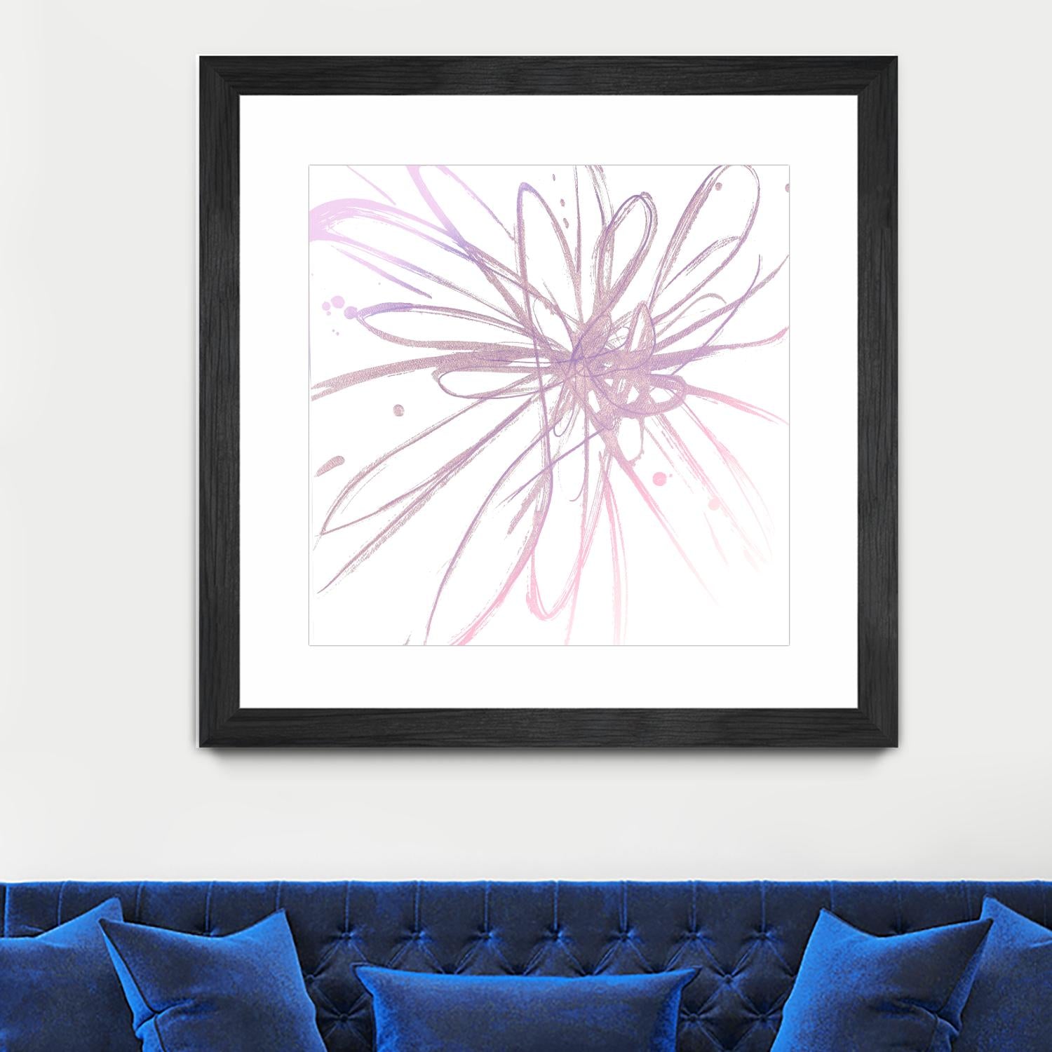 Pink Burst I by L. Hewitt on GIANT ART - multi abstract