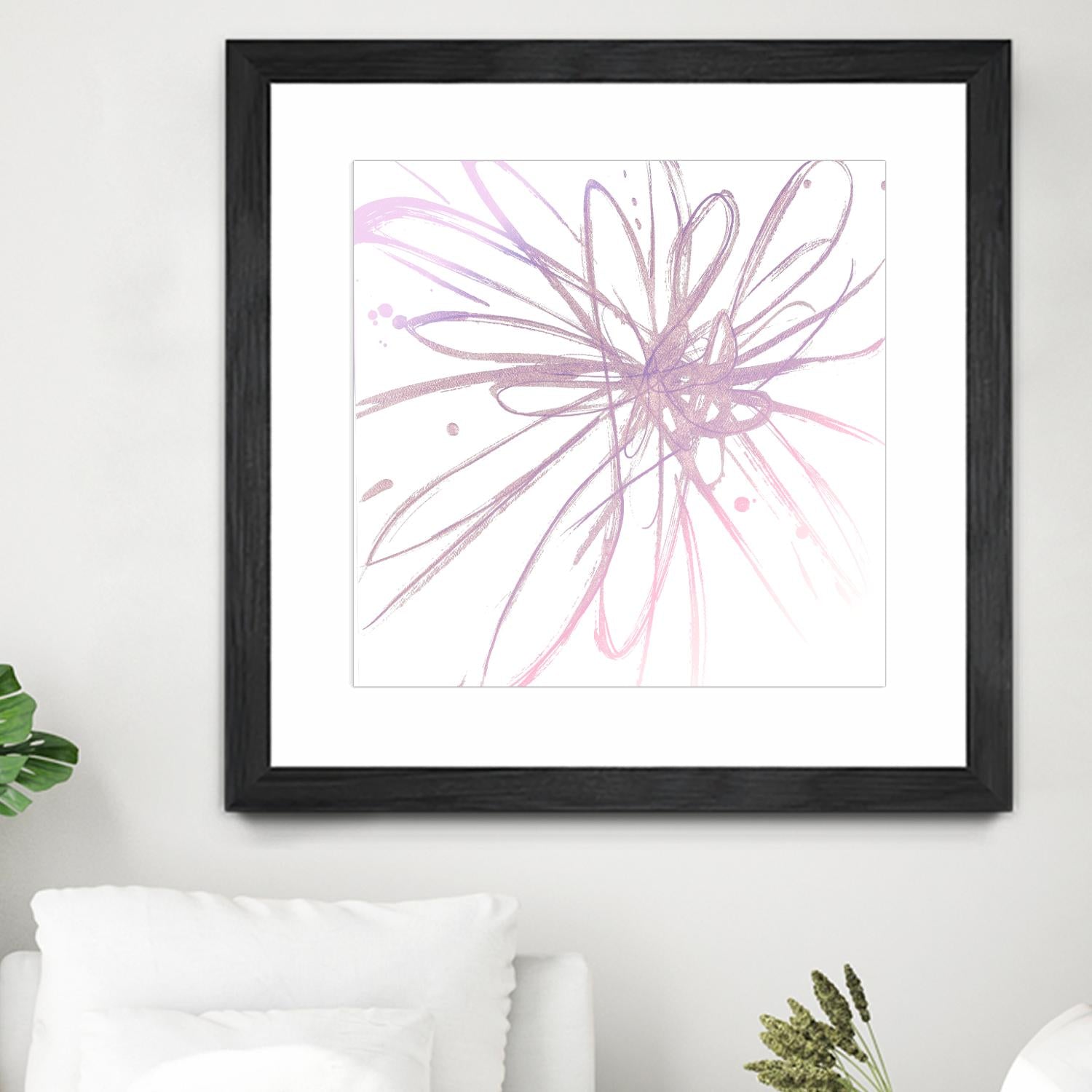Pink Burst I by L. Hewitt on GIANT ART - multi abstract