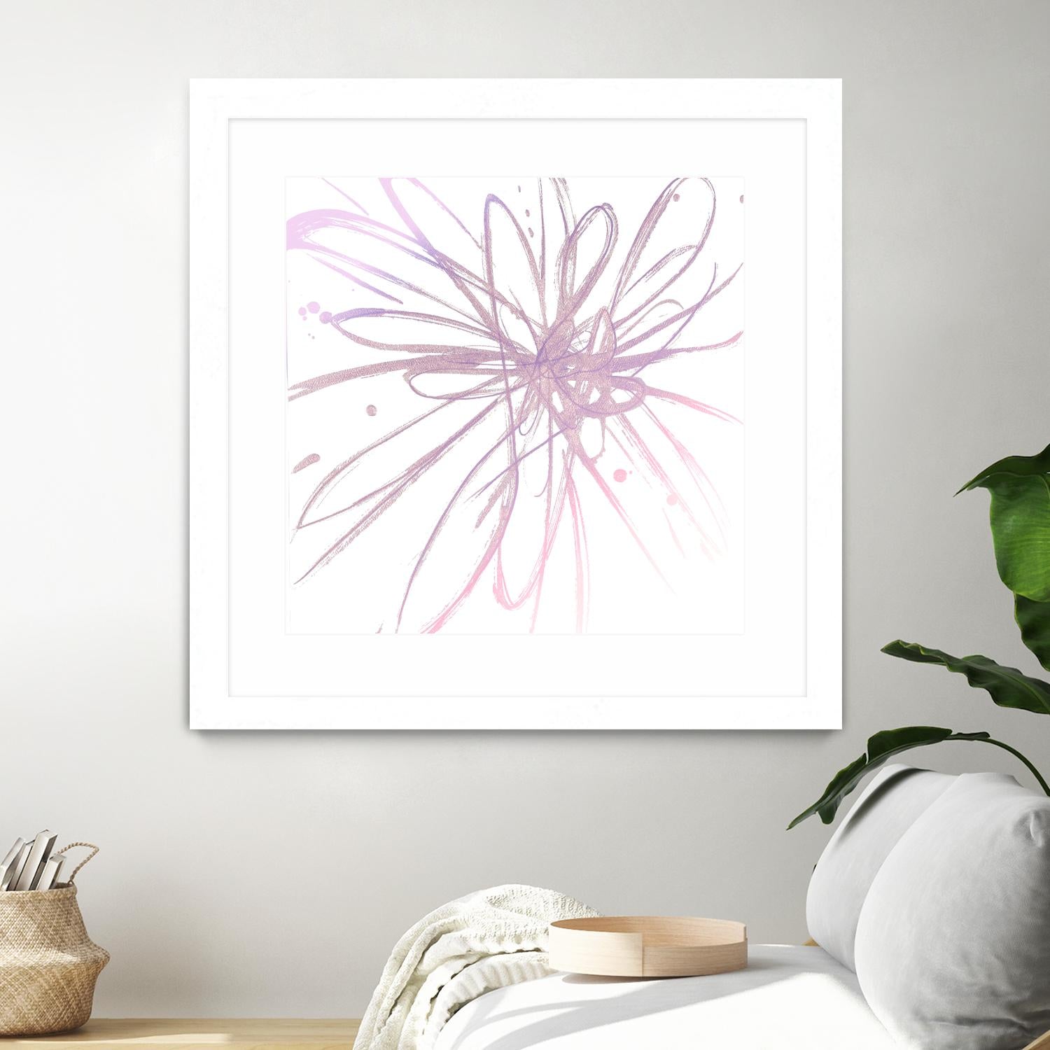 Pink Burst I by L. Hewitt on GIANT ART - multi abstract