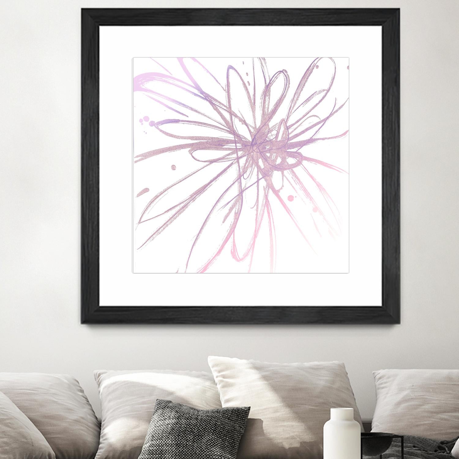 Pink Burst I by L. Hewitt on GIANT ART - multi abstract