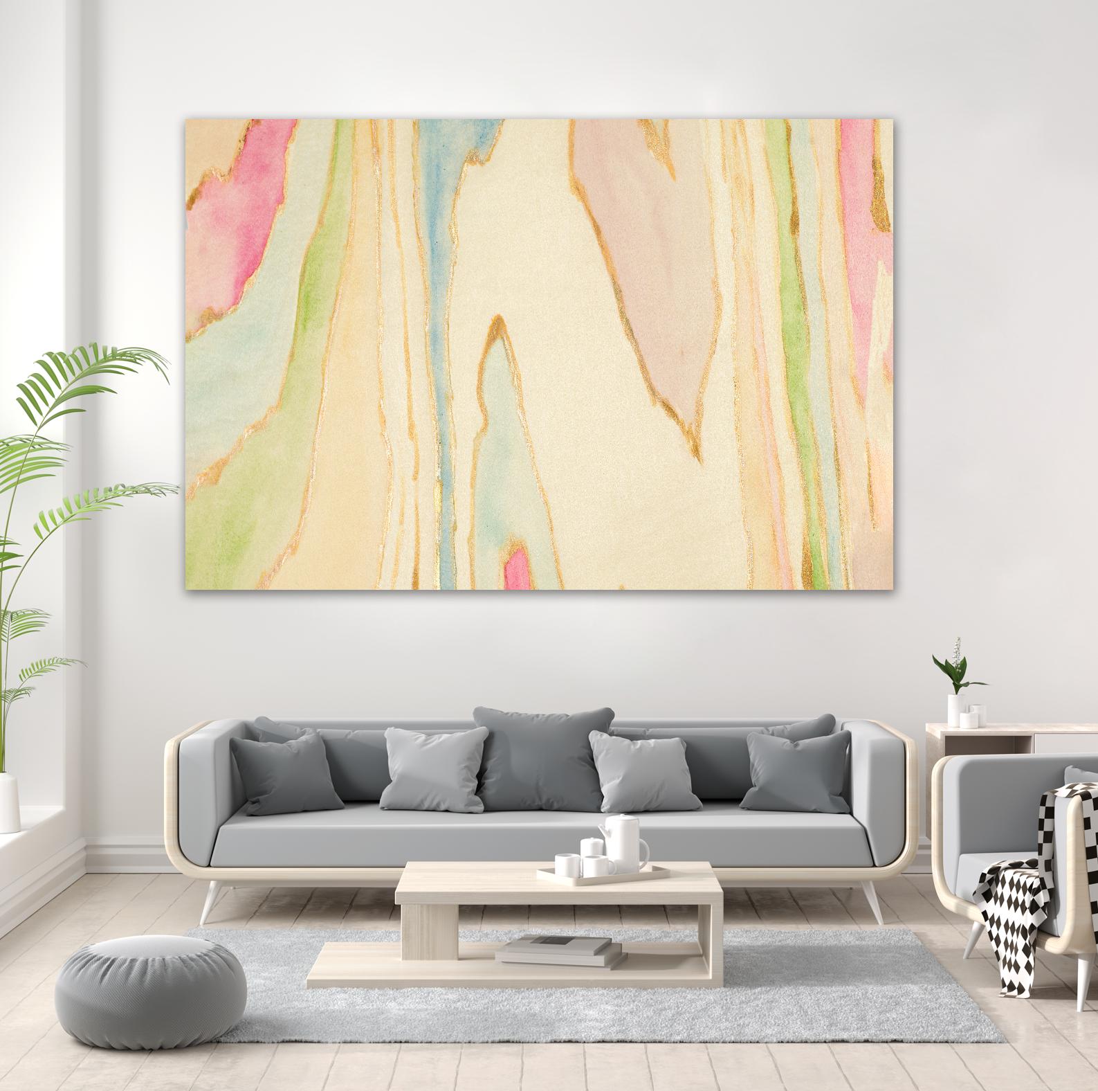 Against the Grain Abstract by Susan Bryant on GIANT ART - gold abstract