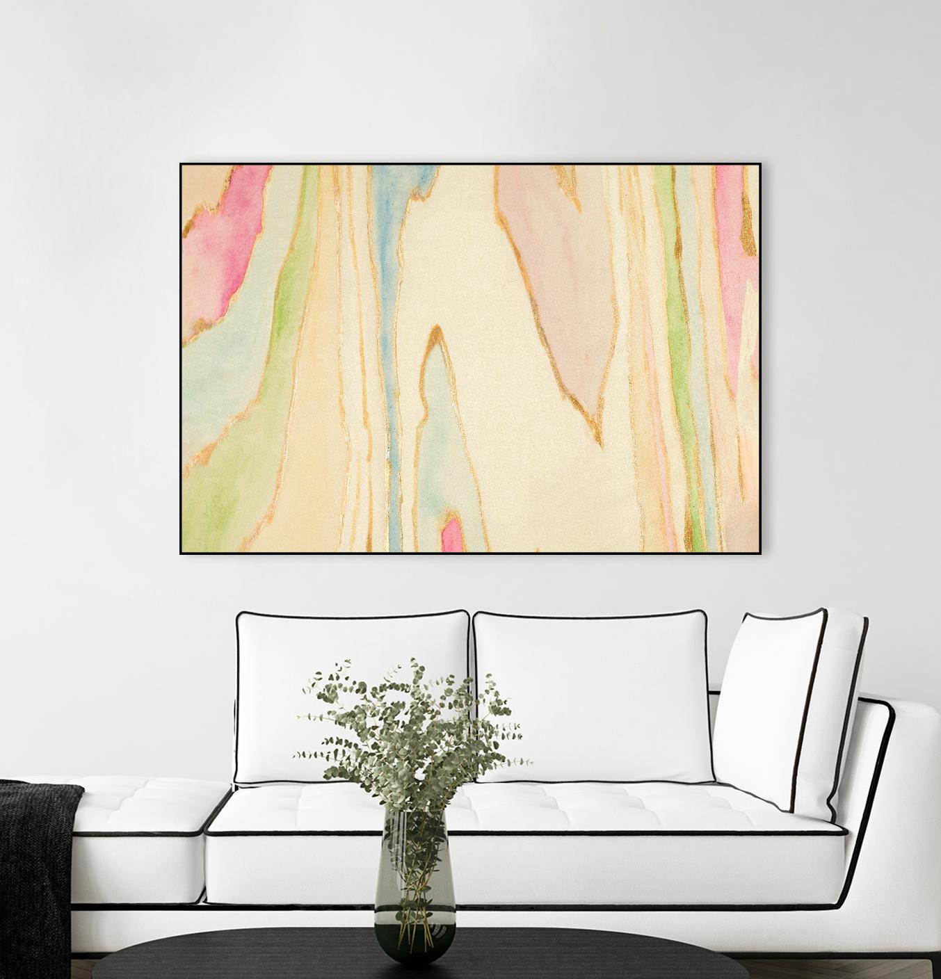 Against the Grain Abstract by Susan Bryant on GIANT ART - gold abstract