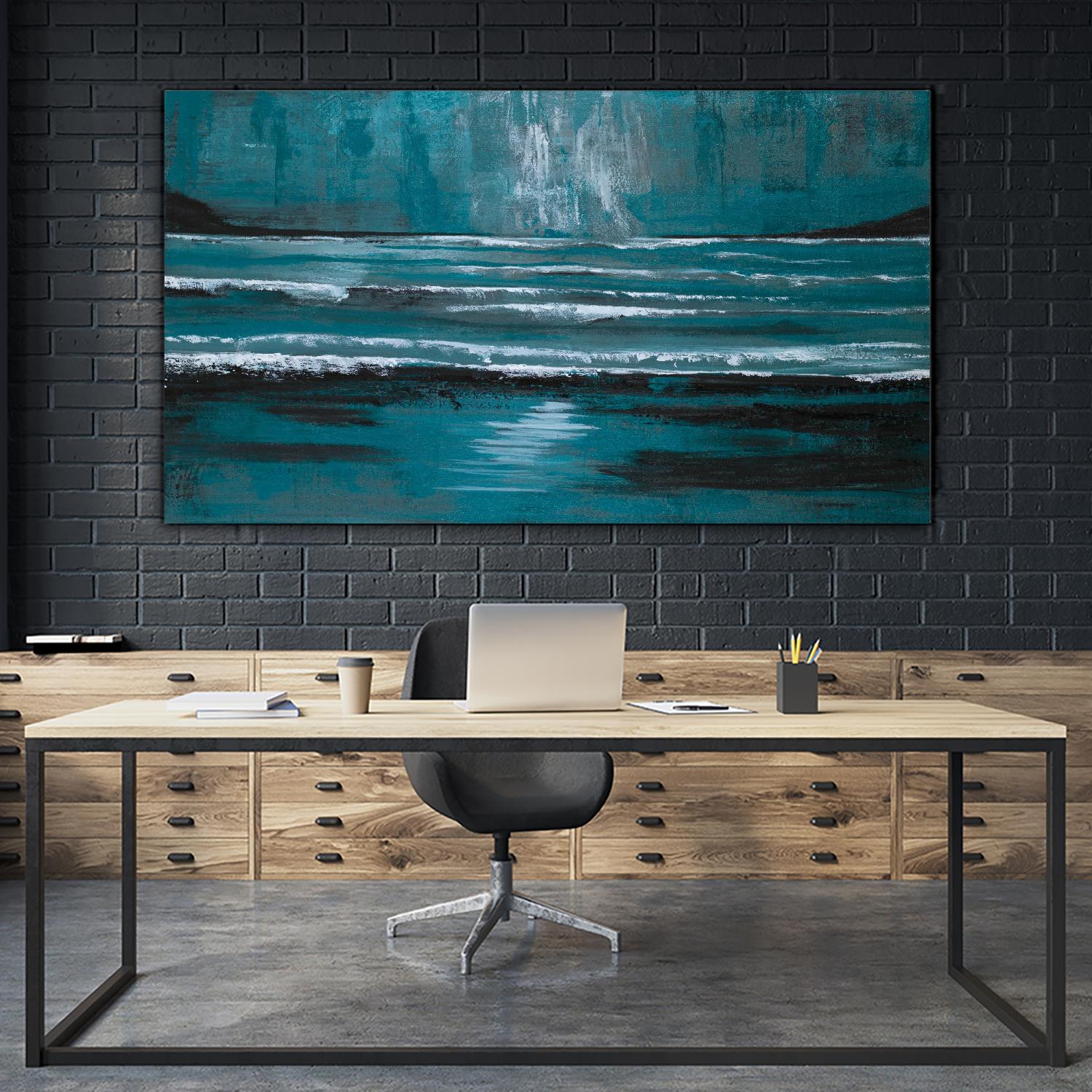 Blue Escape by Gina Ritter on GIANT ART - coastal abstract