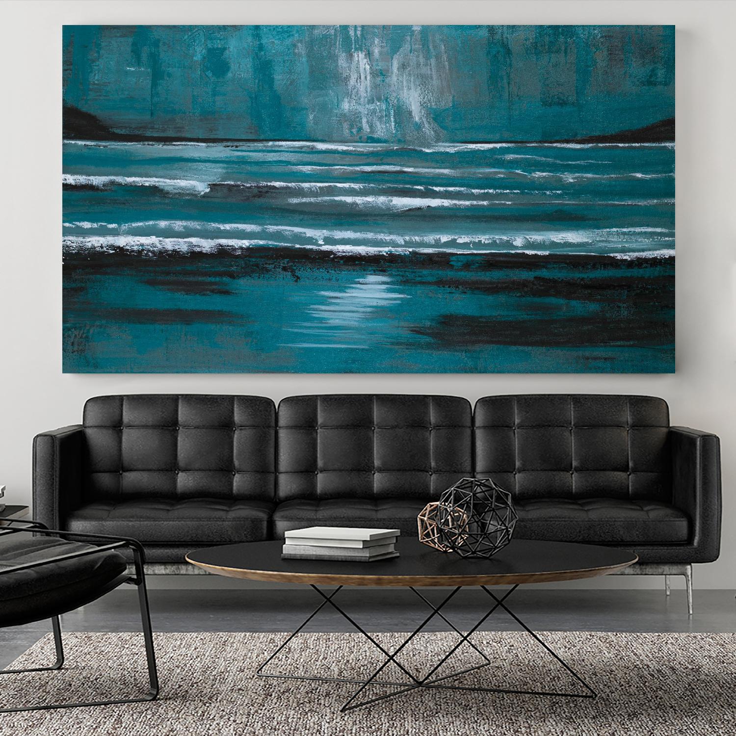 Blue Escape by Gina Ritter on GIANT ART - coastal abstract