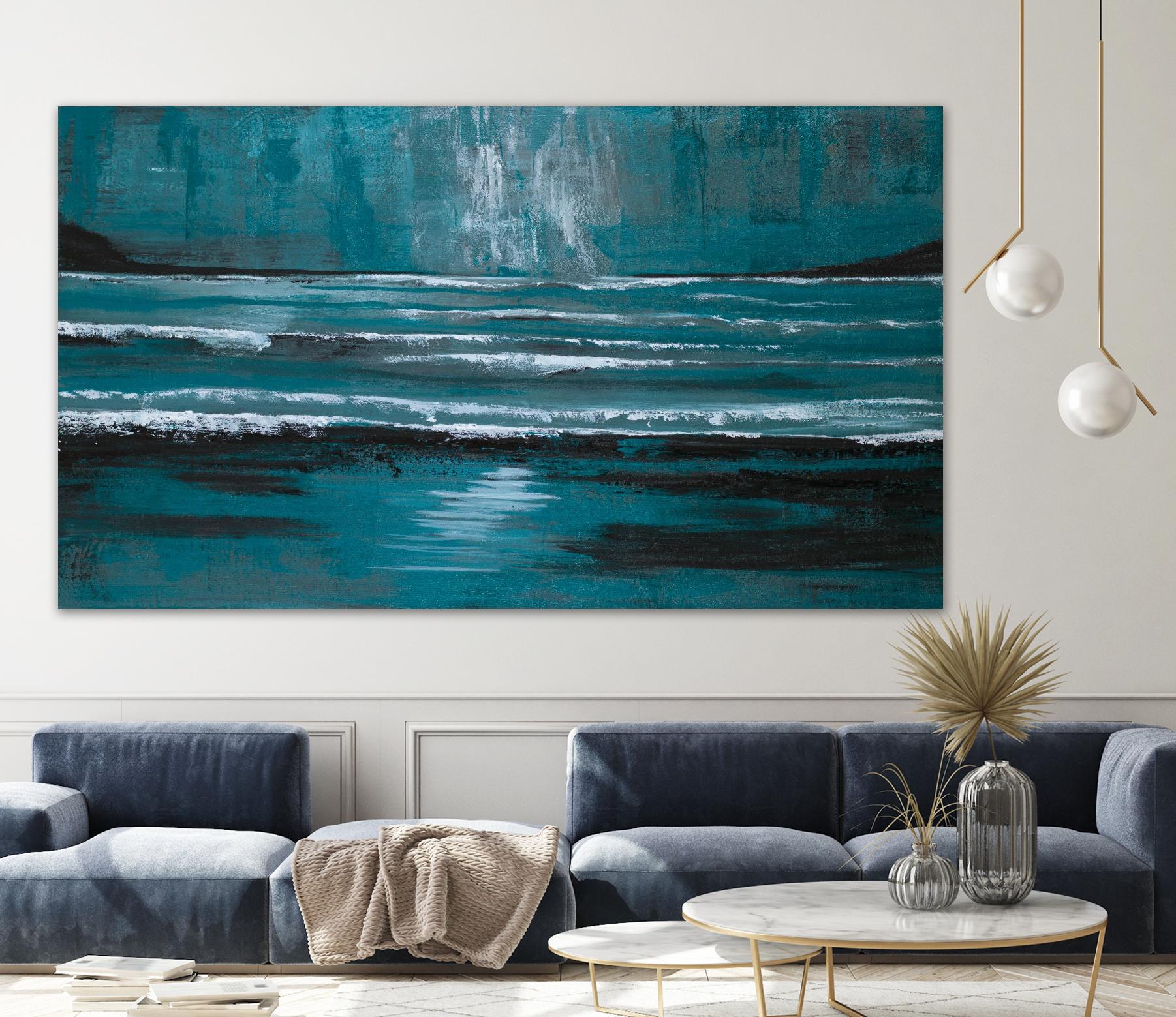 Blue Escape by Gina Ritter on GIANT ART - coastal abstract