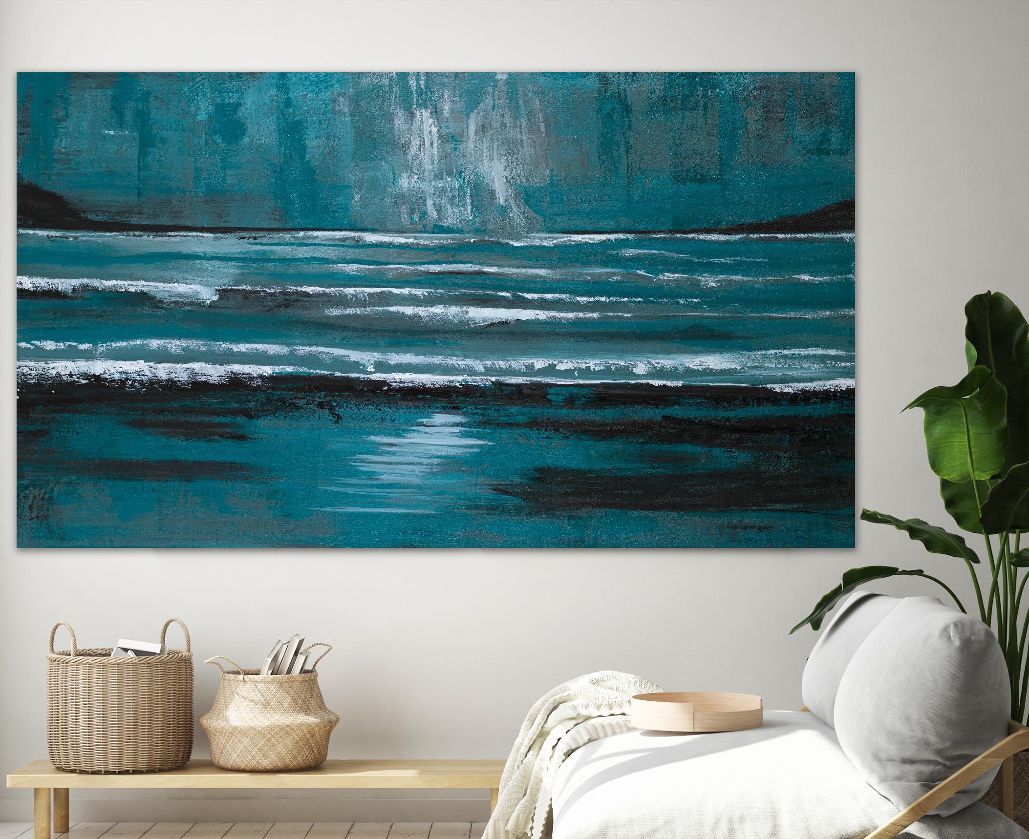 Blue Escape by Gina Ritter on GIANT ART - coastal abstract