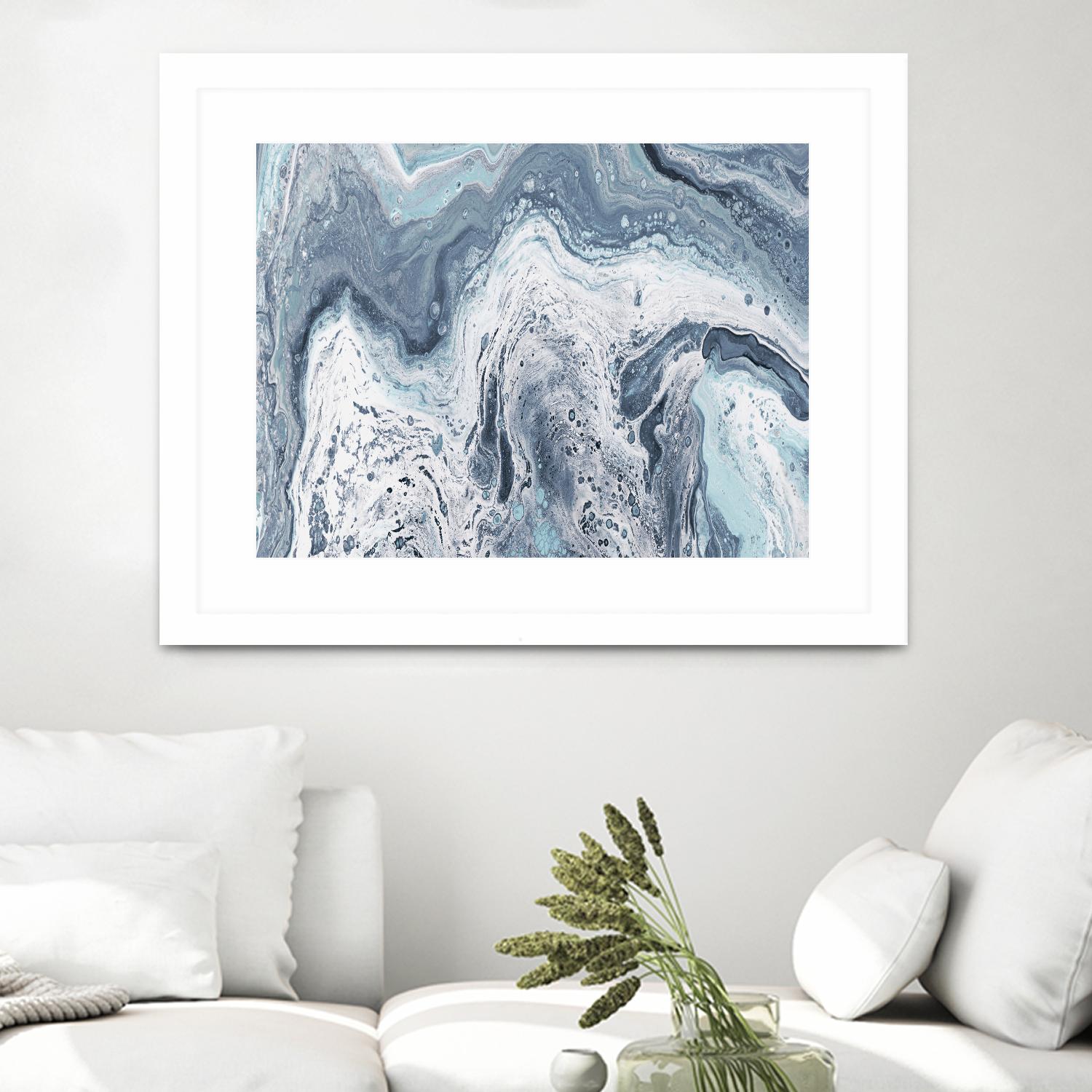 Calm Sea Abstract by Julie DeRice on GIANT ART - multi abstract